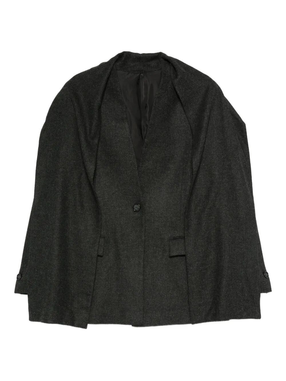 Toteme VISCOSE WOOL "SCARF" BLAZER Size S / US 4 / IT 40 - 1 Thumbnail