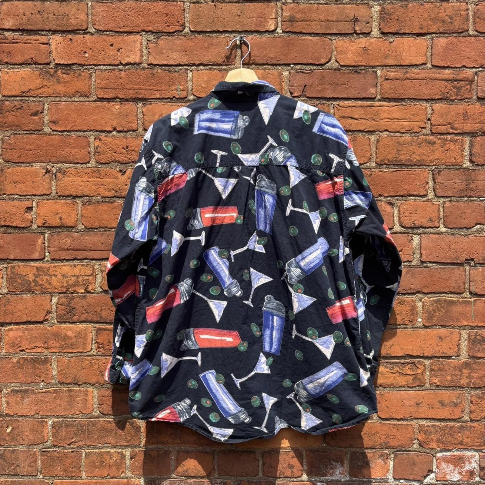 Other Vintage all over print martini bartender button up shirt M/L Size US M / EU 48-50 / 2 - 4 Thumbnail