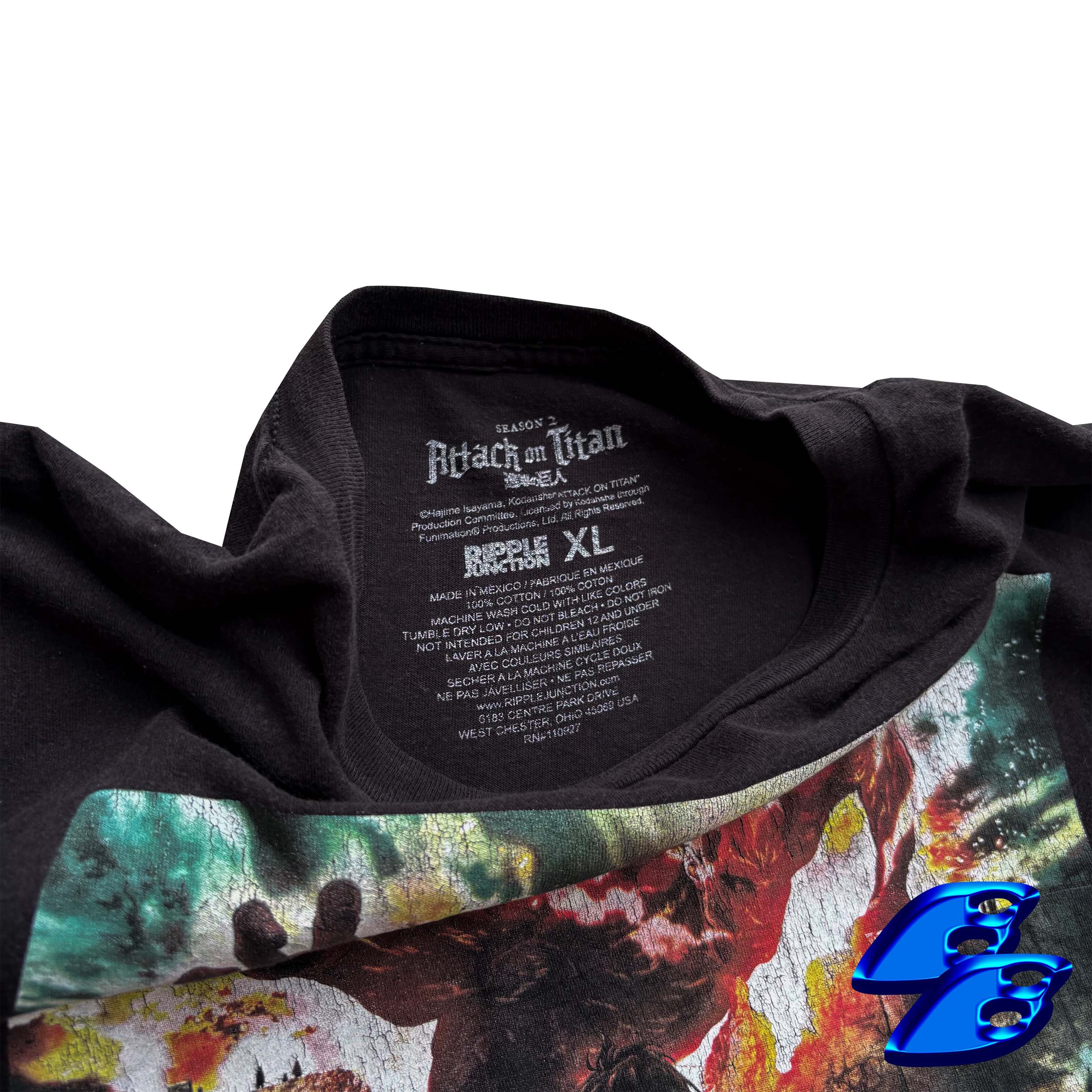 Anime × Japanese Brand ATTACK ON TITAN SEASON 2 ANIME TEE Size US XL / EU 56 / 4 - 4 Thumbnail