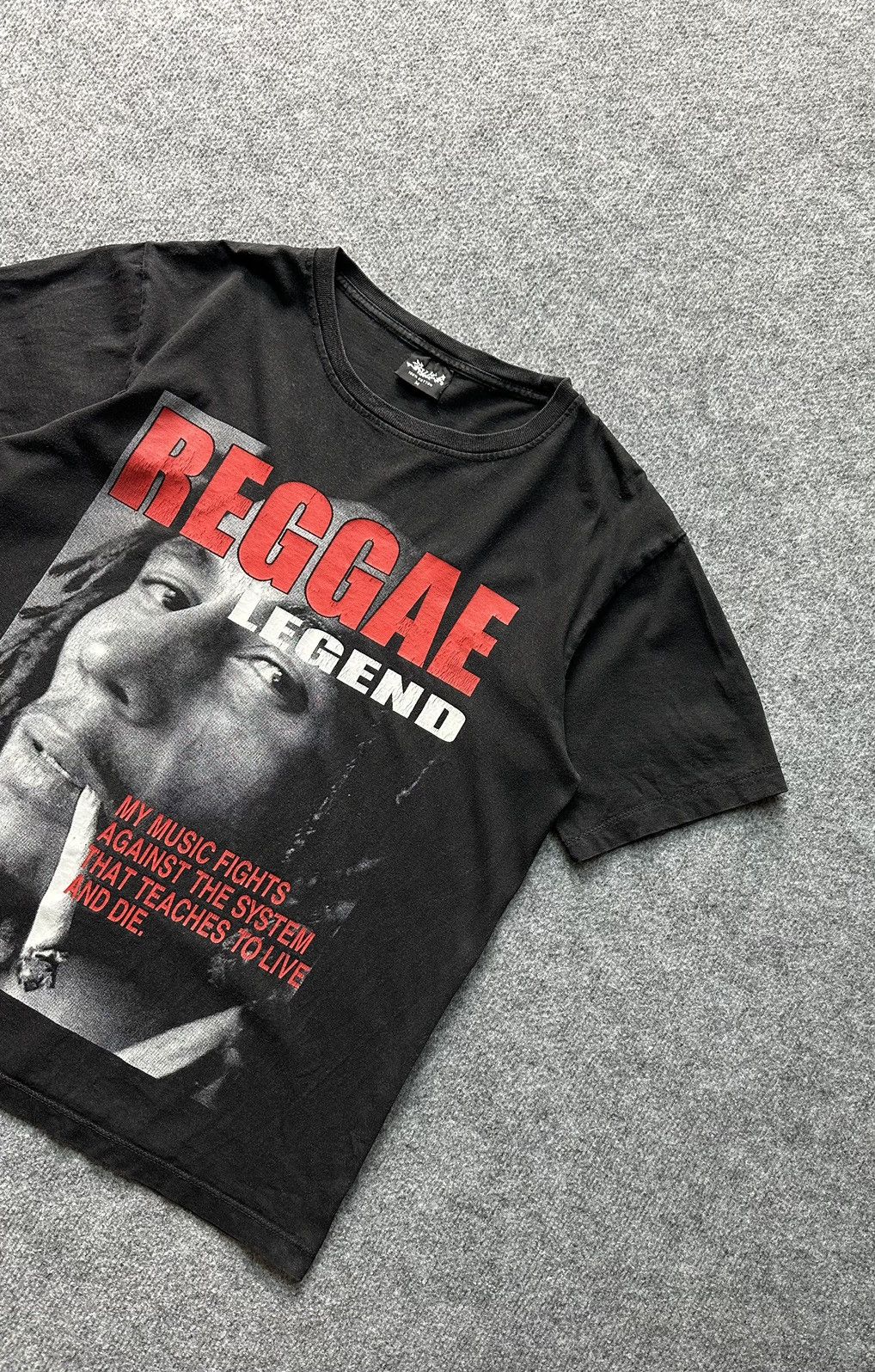 Band Tees × Bob Marley × Vintage Vintage oversize very rare T-shirt Bob Marley reggae legend Size US M / EU 48-50 / 2 - 4 Thumbnail