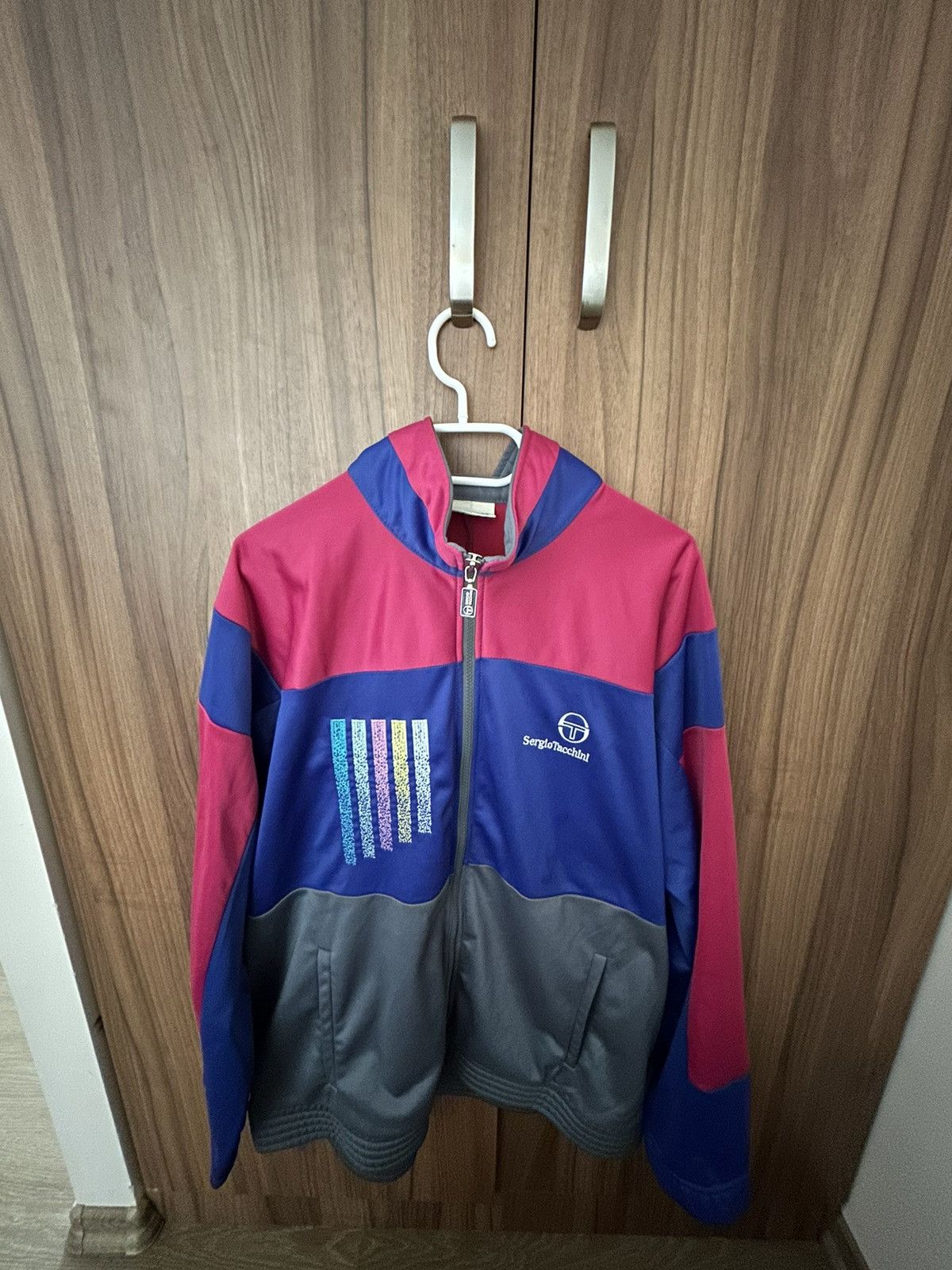 Sergio Tacchini × Vintage Zippered sweater Size US XL / EU 56 / 4 - 1 Thumbnail