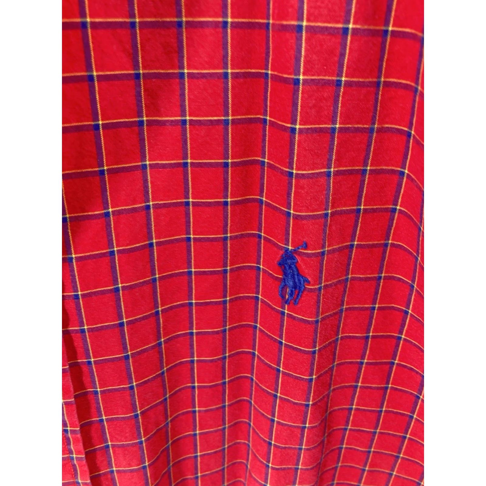 Ralph Lauren VINTAGE Ralph Lauren Blake Shirt Men XL Red Check Button Long Sleeve Cotton VTG Mens XL Red Check Shirt Size US XL / EU 56 / 4 - 4 Thumbnail