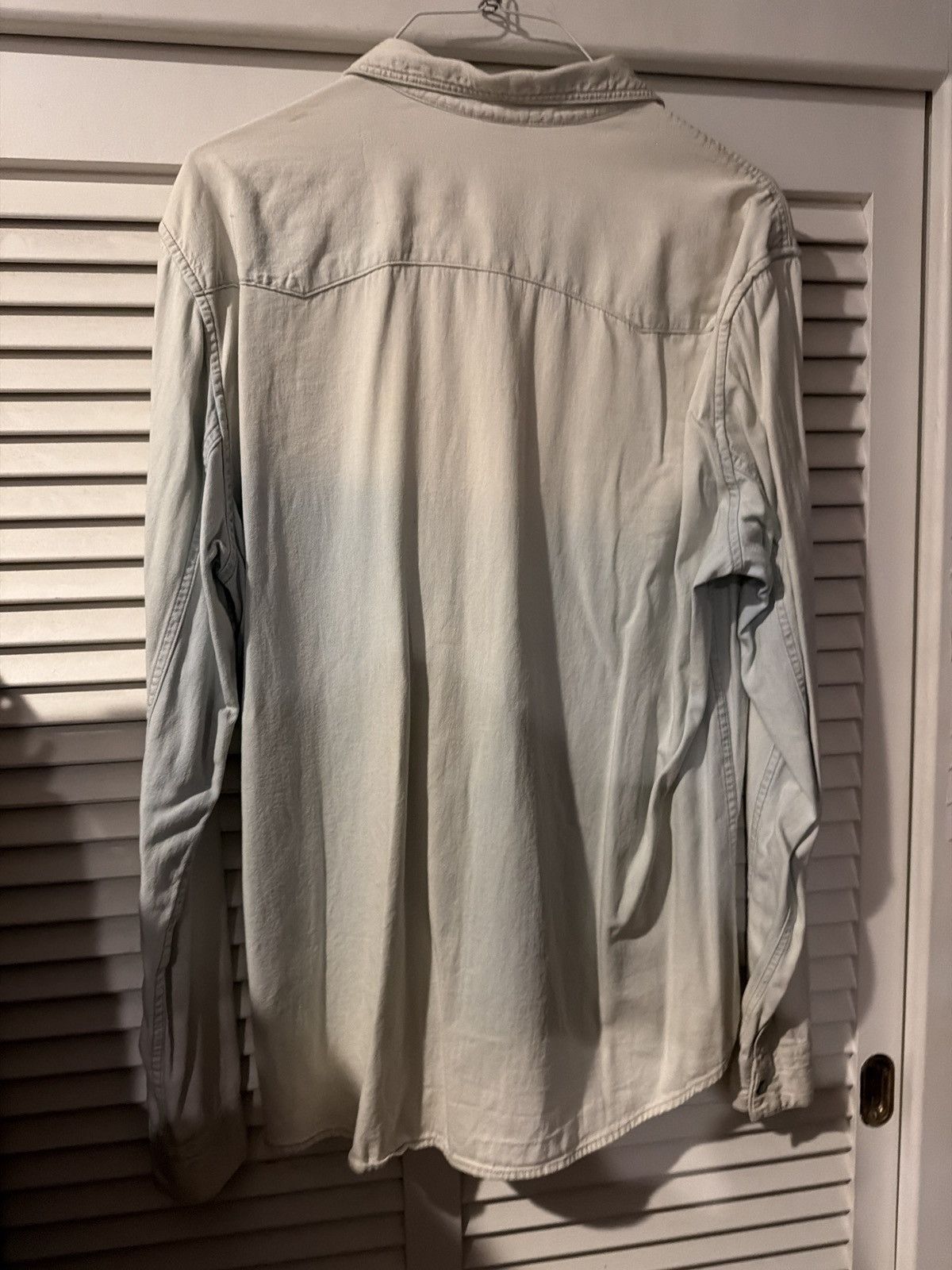 Vintage Vintage h&m &denim made in india denim shirt xl Size US XL / EU 56 / 4 - 3 Thumbnail
