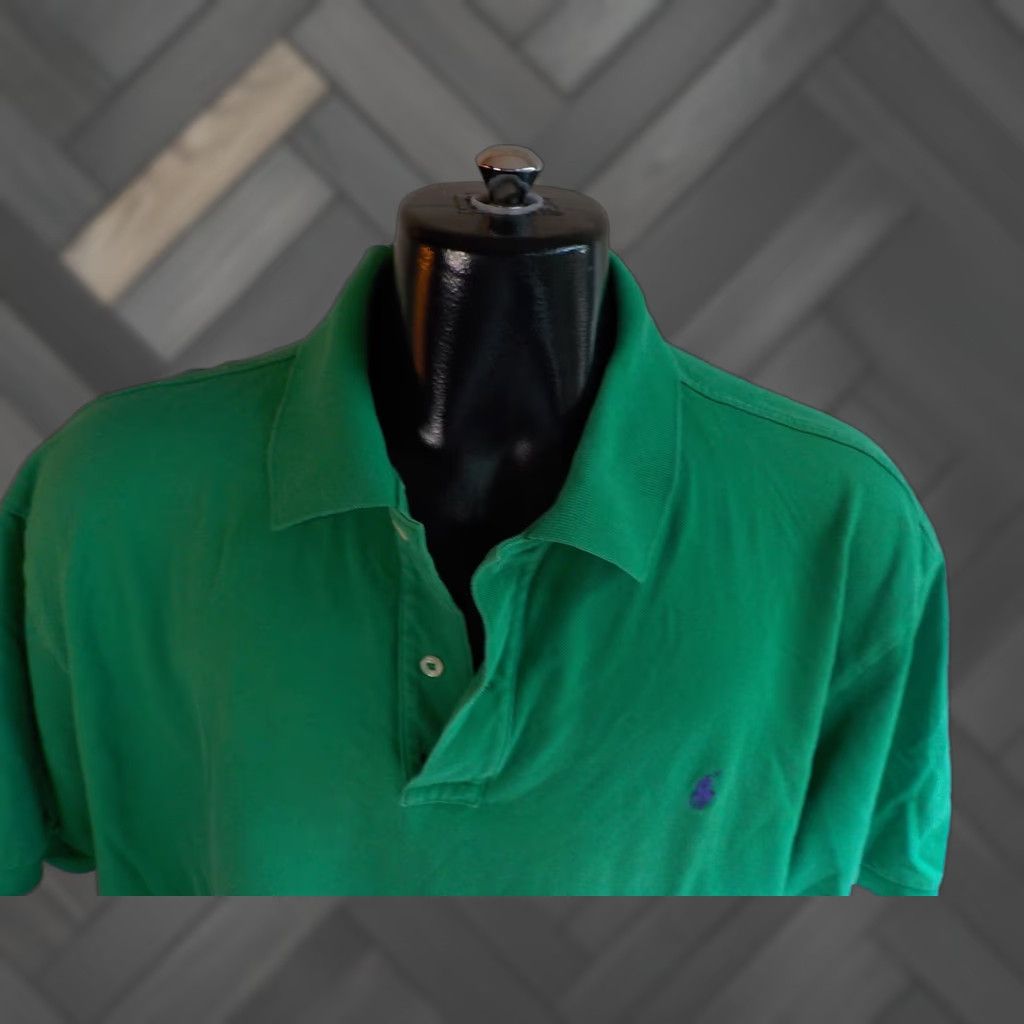 Polo Ralph Lauren POLO RALPH LAUREN Polo Shirt 100% Cotton Green SZ 2XB Men Short Sleeve Polo Shirt Size US XXL / EU 58 / 5 - 1 Thumbnail