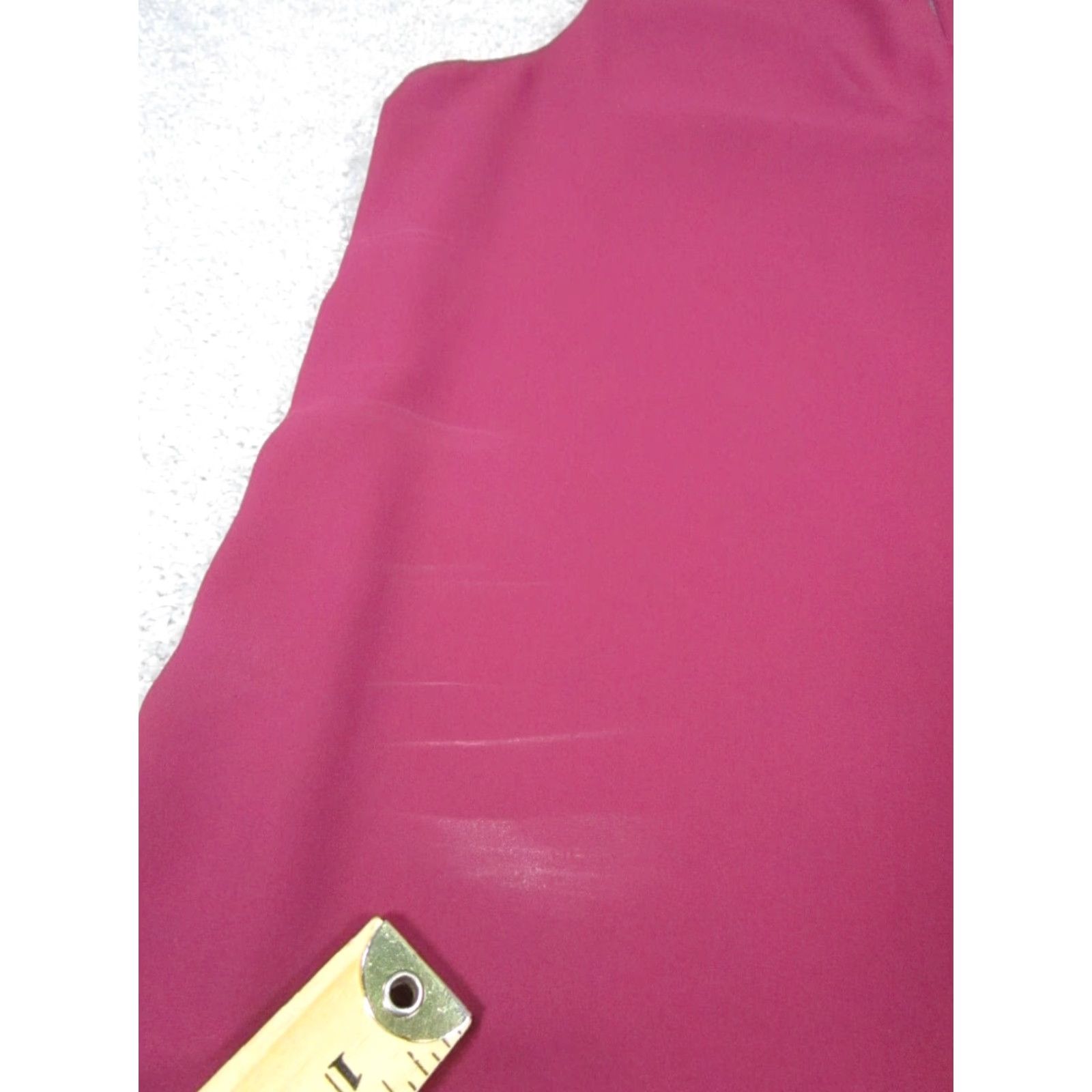 Vintage Babaton Tank Top Womens Small Red V-Neck Pullover Cropped Sleeveless Polyester Shirt Cup? Size S / US 4 / IT 40 - 5 Thumbnail