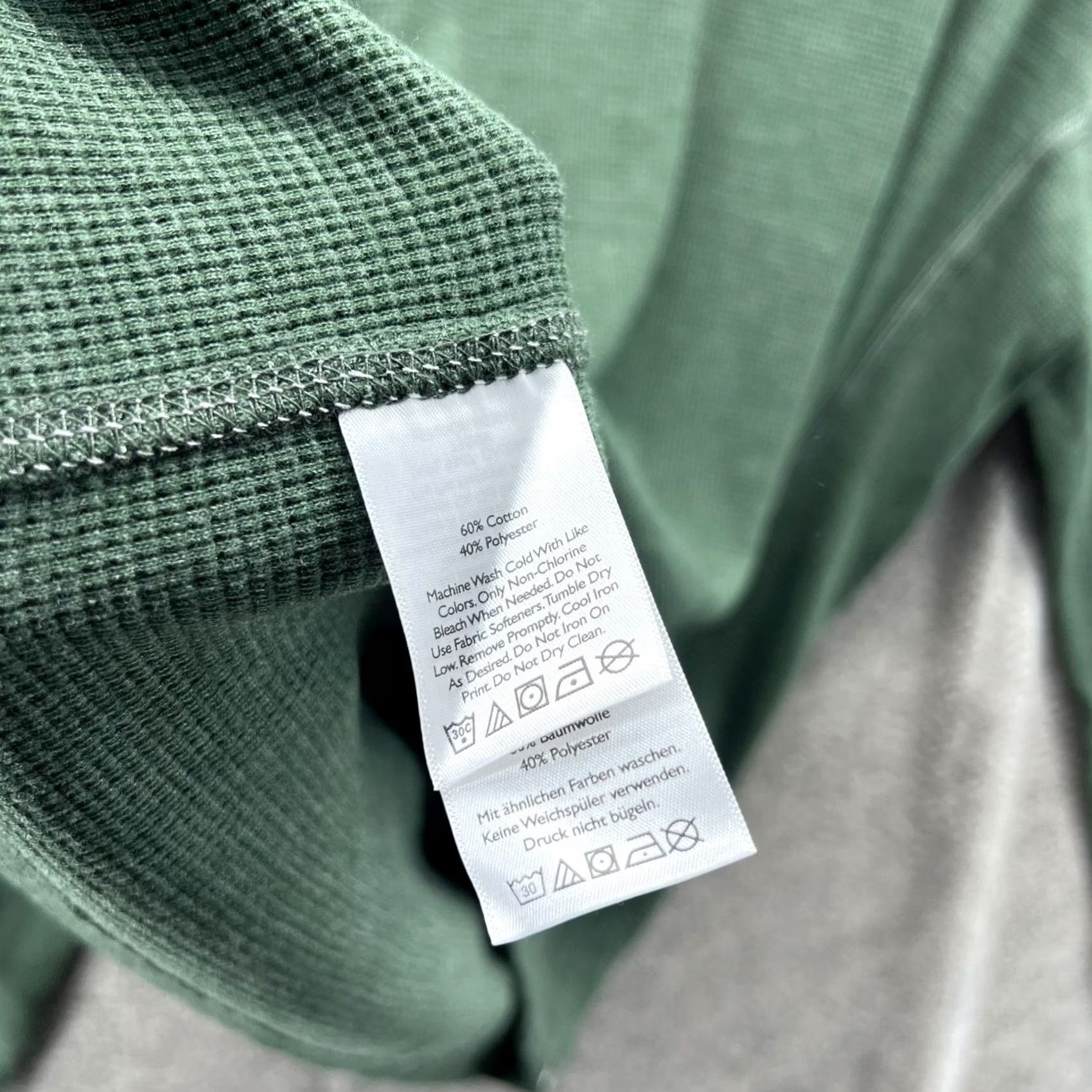 Eddie Bauer Eddie Bauer Shirt Mens XL Green Pullover Long Sleeve Crewneck Waffle Knit Shirt Size US XL / EU 56 / 4 - 3 Thumbnail