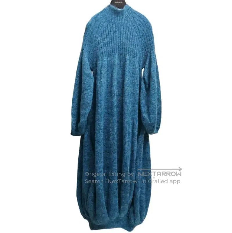 Loewe Loewe Long Sleeve Knit Dress in Peacock Blue . Size XXS / US 00 / IT 34 - 3 Thumbnail
