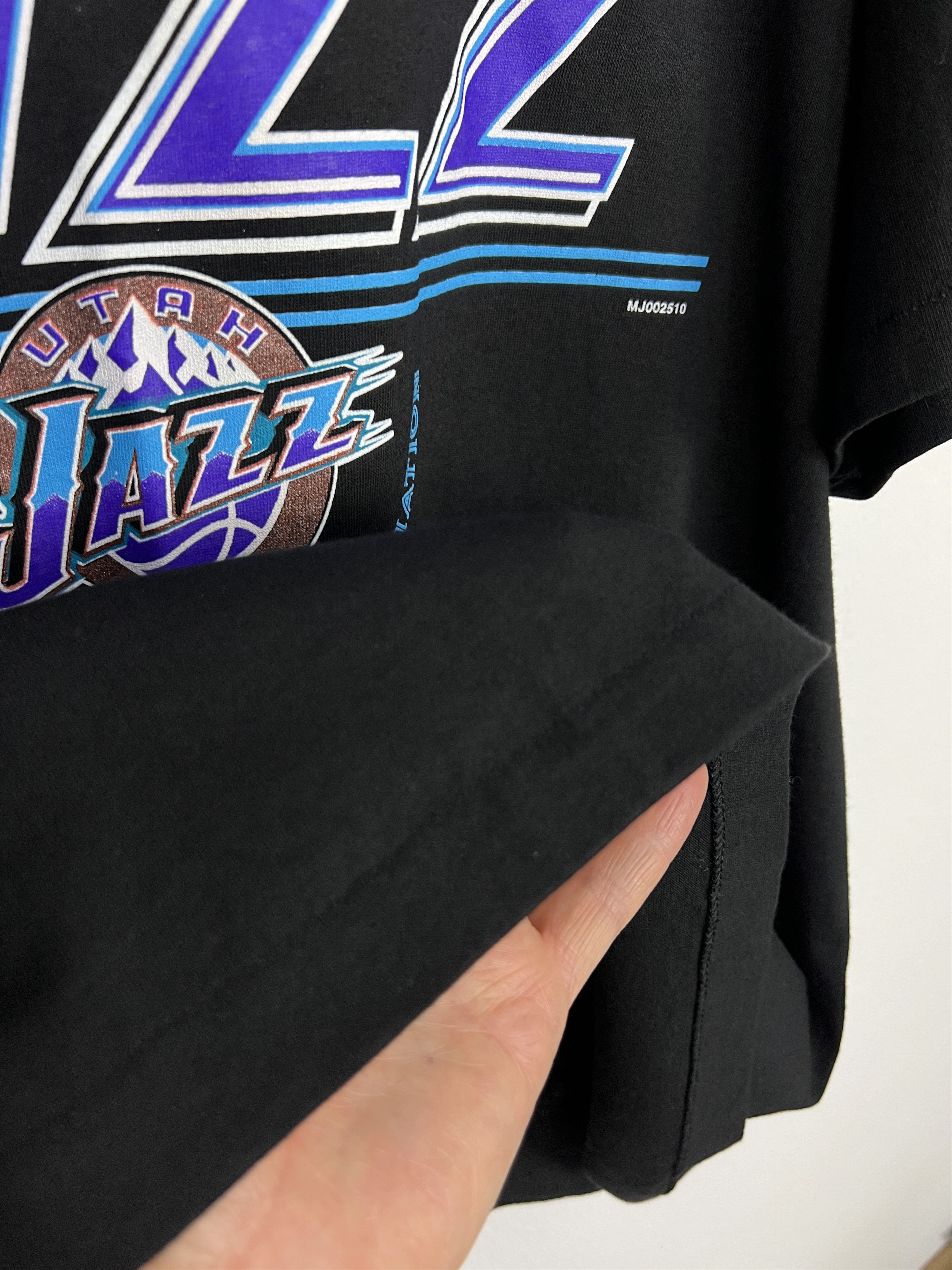 Vintage Utah Jazz Over Print Shirt NBA Big Logo Jersey Rare Size US XL / EU 56 / 4 - 9 Thumbnail