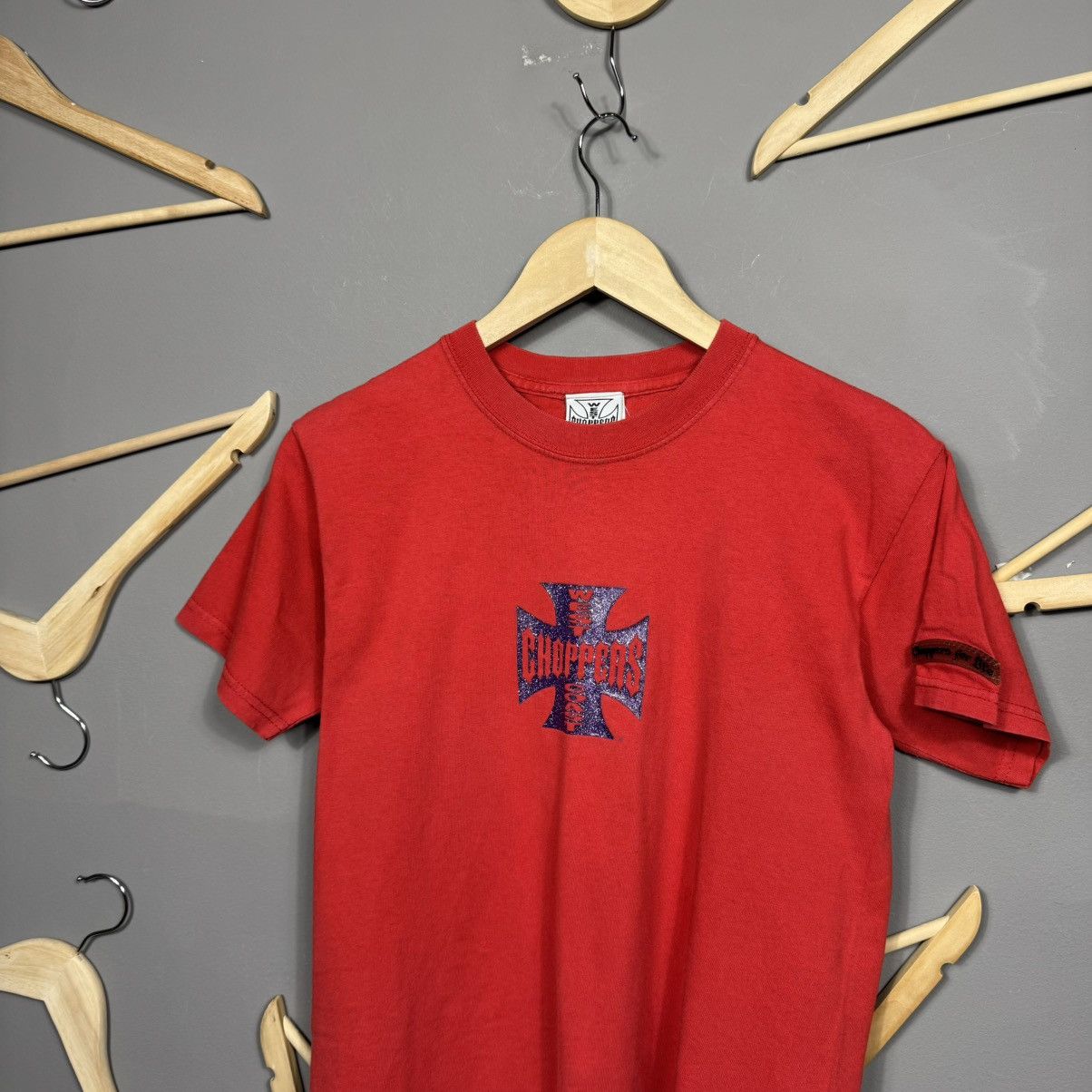 Vintage × West Coast Choppers West Coast Choppers Red Graphic T-Shirt Size L / US 10 / IT 46 - 2 Thumbnail