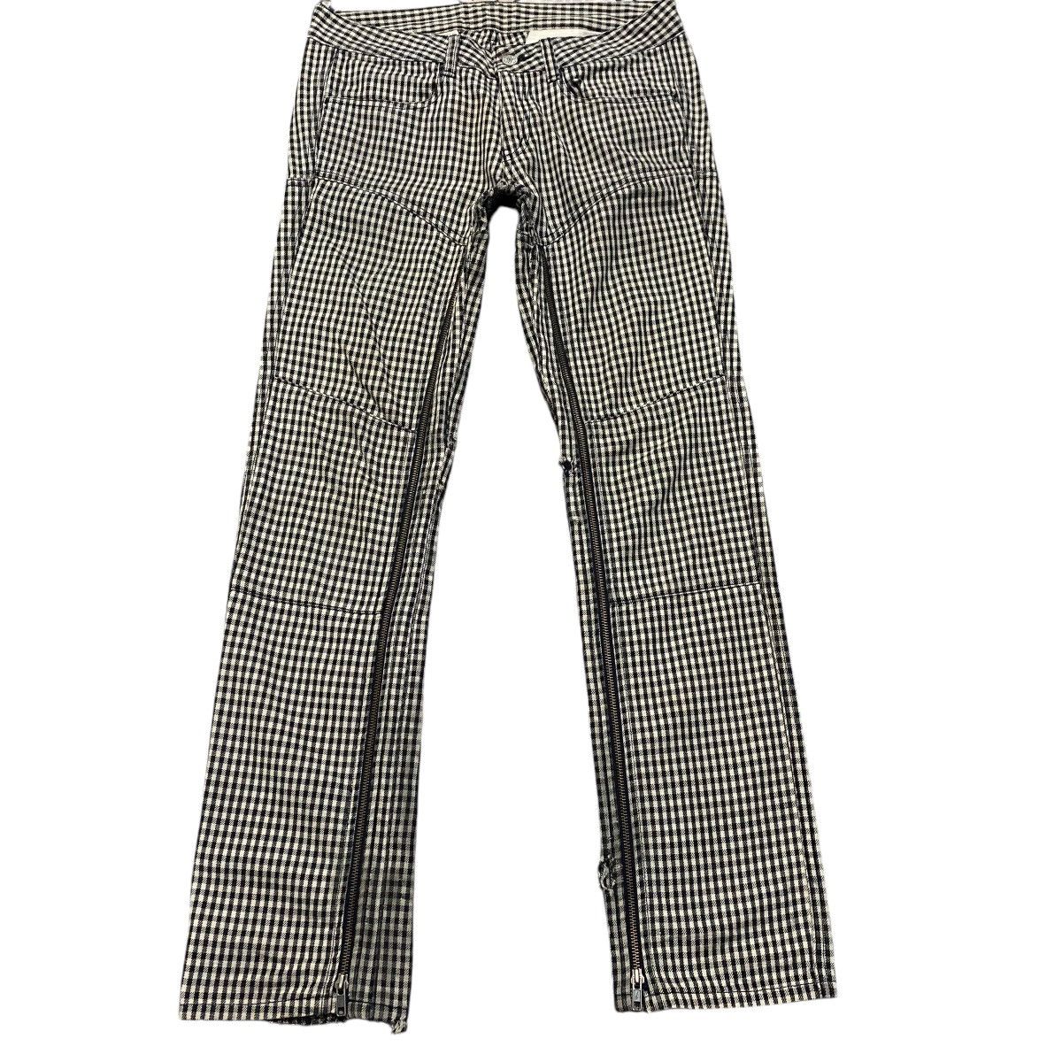 Hysteric Glamour OZONE ROCKS Checked Flare Pants Long zipper Size US 30 / EU 46 - 2 Thumbnail