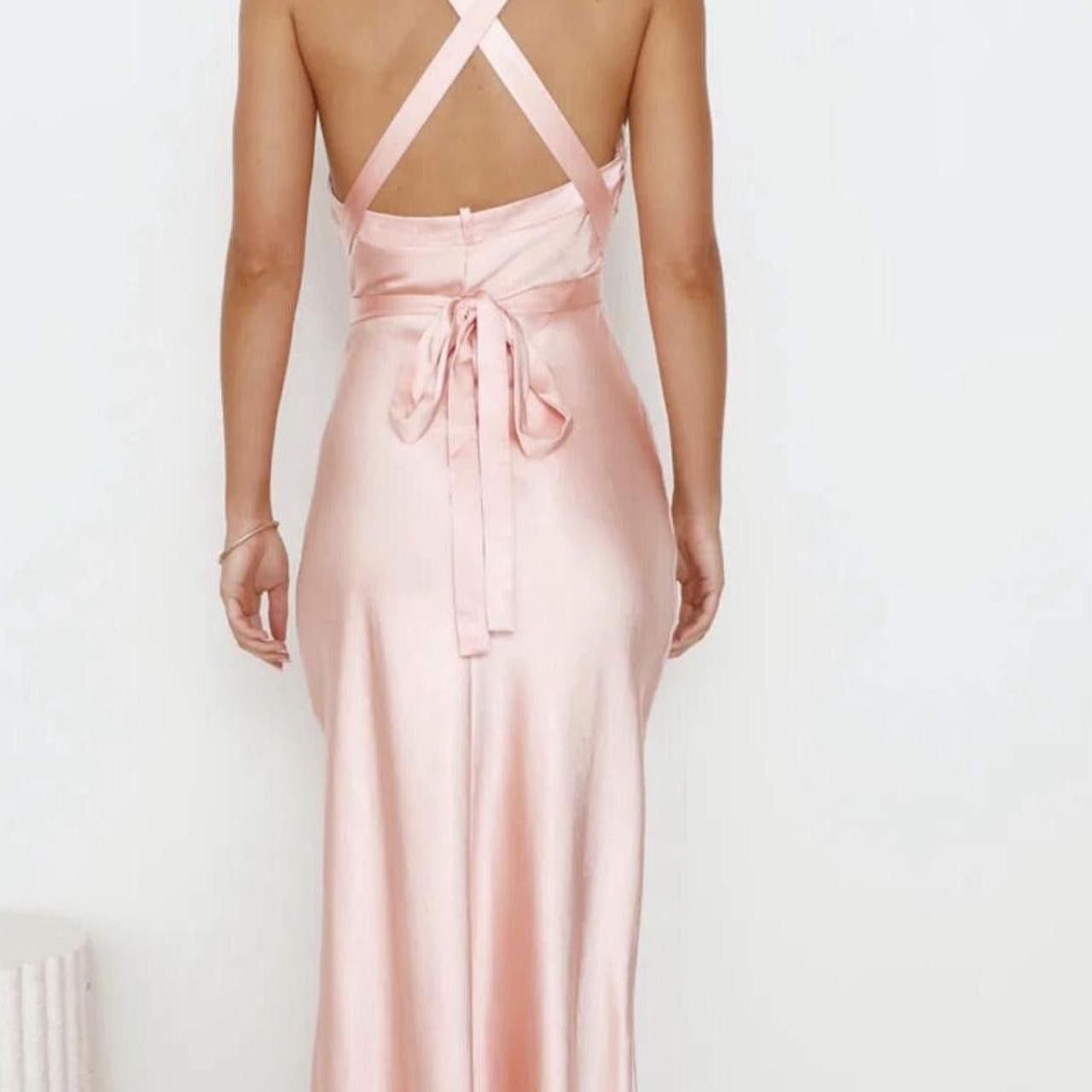 Other NEW formal maxi Hello Molly ribbon back pink dress Size S / US 4 / IT 40 - 6 Thumbnail