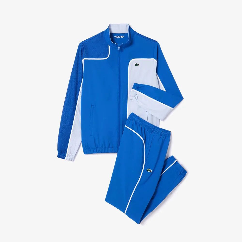 o1s22i1n1124 Contrasting Stitching Sporty Tracksuit