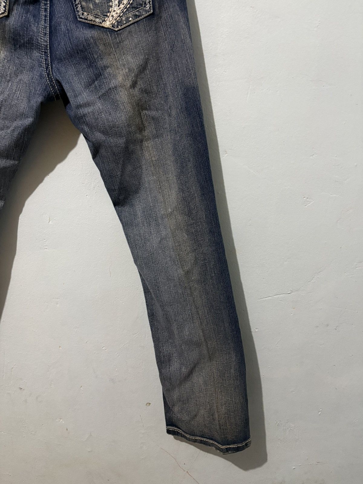 Japanese Brand Atiya Jeans Streetwear Low Flared Denim Jeans Size US 37 - 12 Thumbnail
