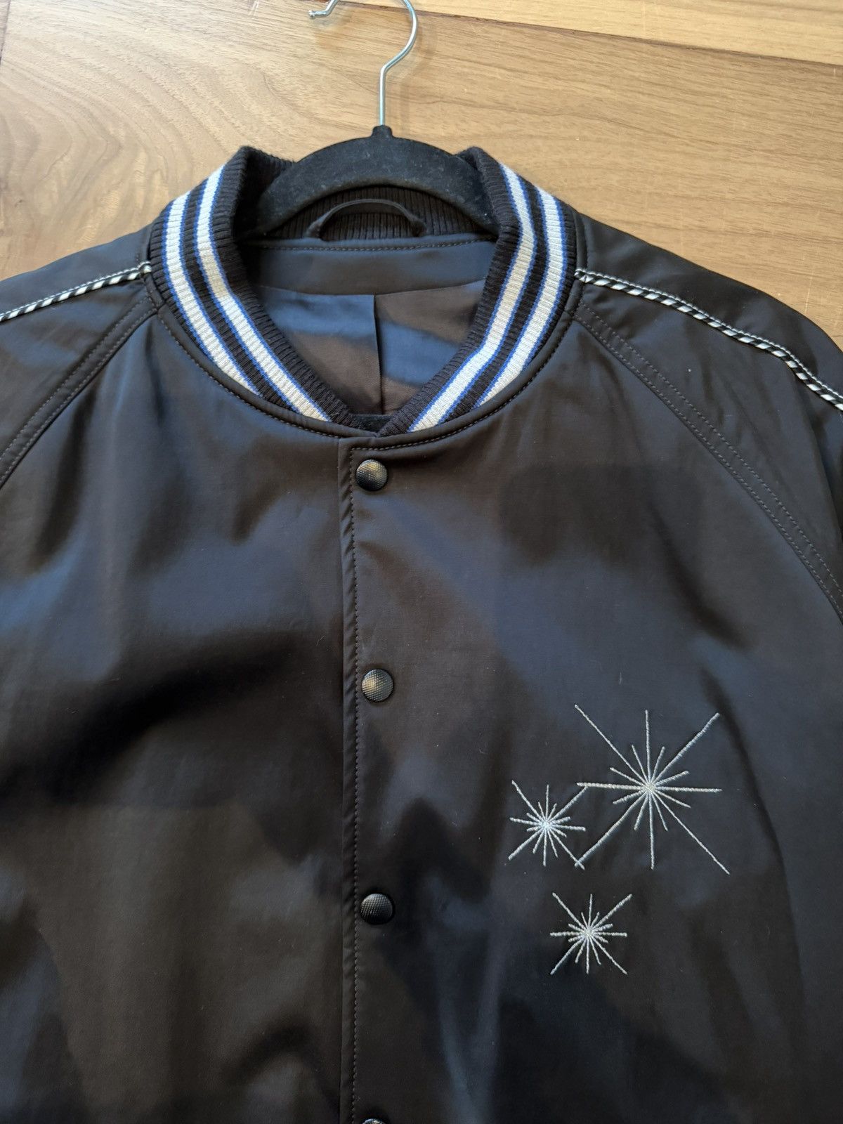 Lanvin Lanvin Embroidered Satin Bomber Jacket Size US L / EU 52-54 / 3 - 2 Thumbnail