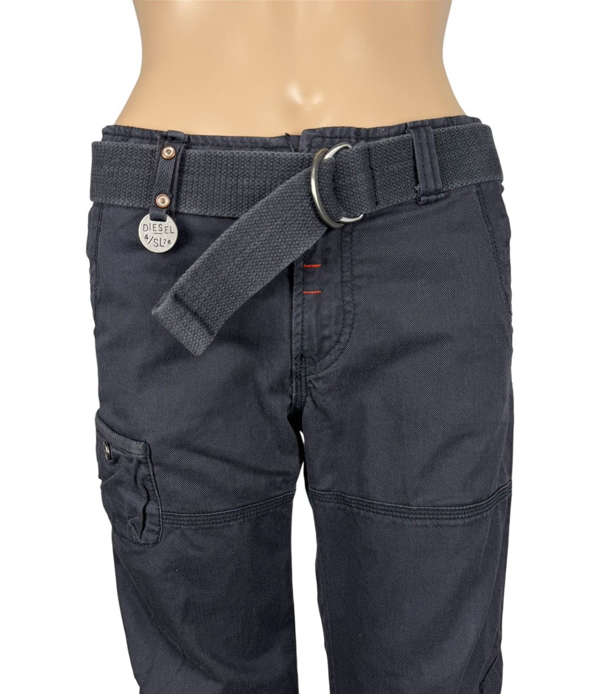 Diesel × Vintage Diesel Vintage 00s Belted Pants Cropped Size 32" / US 10 / IT 46 - 5 Thumbnail