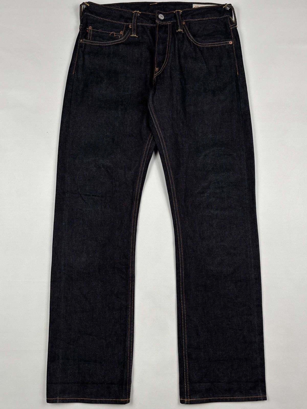 Evisu Embroidered Daruma Logo Daicock Selvedged Jeans Size US 31 - 7 Thumbnail