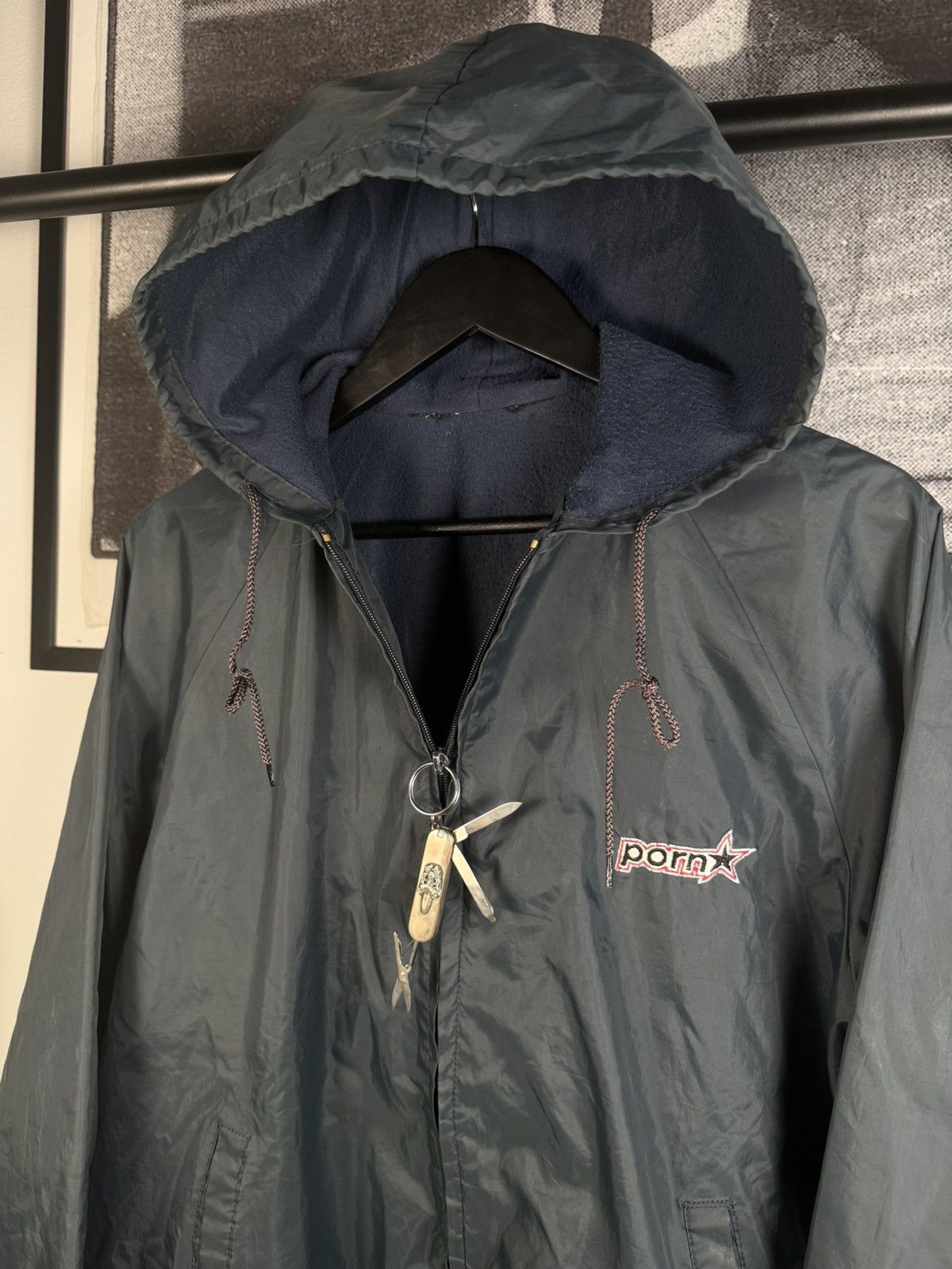Hook-Ups VINTAGE PORN STAR GRAIL⭐️ 90s LOGO LIGHT PARKA JACKET Size US XL / EU 56 / 4 - 9 Thumbnail