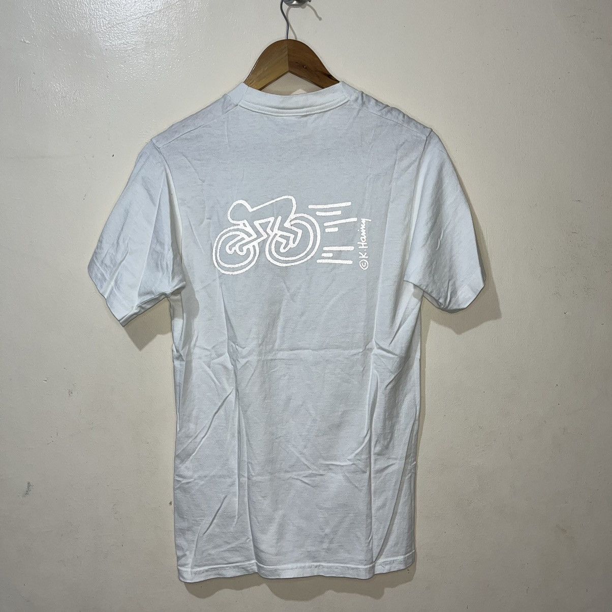 Keith Haring 90's Keith Haring "City Cycling" Pop Shop Shirt Size US S / EU 44-46 / 1 - 1 Thumbnail