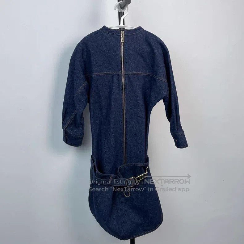 Fendi Fendi Denim Dress with Belt Buckle Size XS / US 0-2 / IT 36-38 - 2 Thumbnail