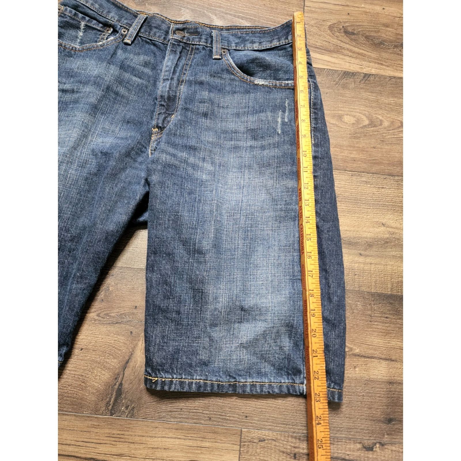 Levi's Levi's 569 Shorts Mens 32 Denim Dark Wash Blue Regular Size US 32 / EU 48 - 3 Thumbnail