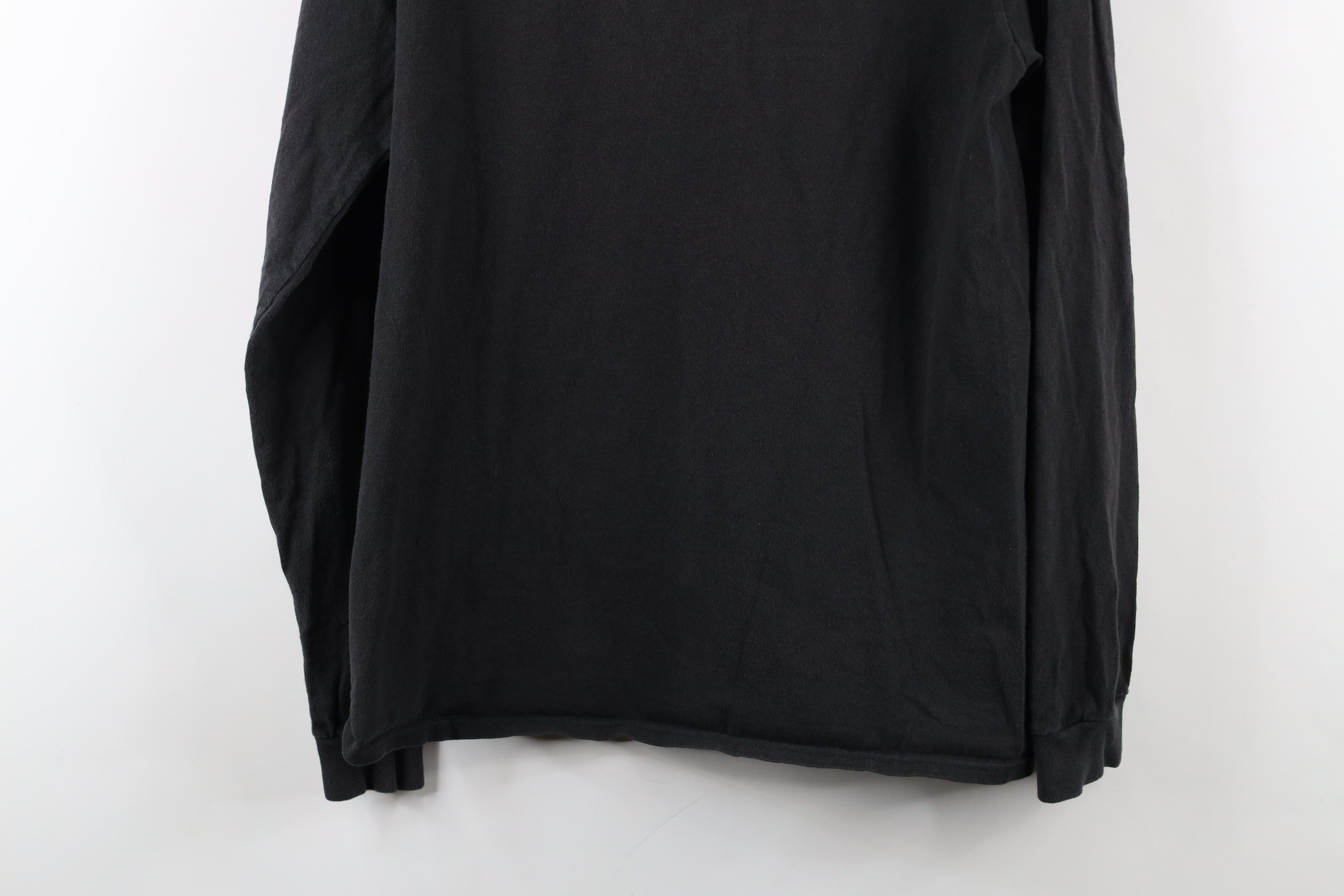 Vintage Vintage 90s Streetwear Long Sleeve T-Shirt Black Cotton Size US M / EU 48-50 / 2 - 11 Thumbnail