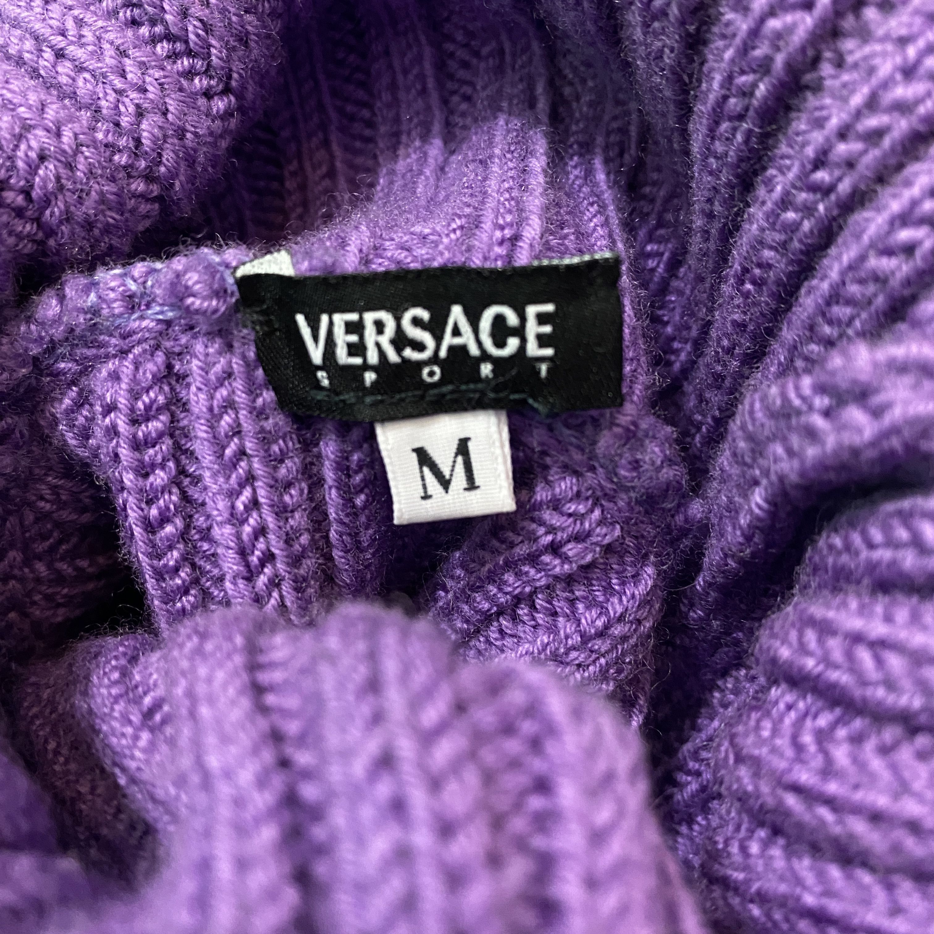 Versace × Vintage Versace sport early 00's purple sweater - M Size M / US 6-8 / IT 42-44 - 4 Thumbnail