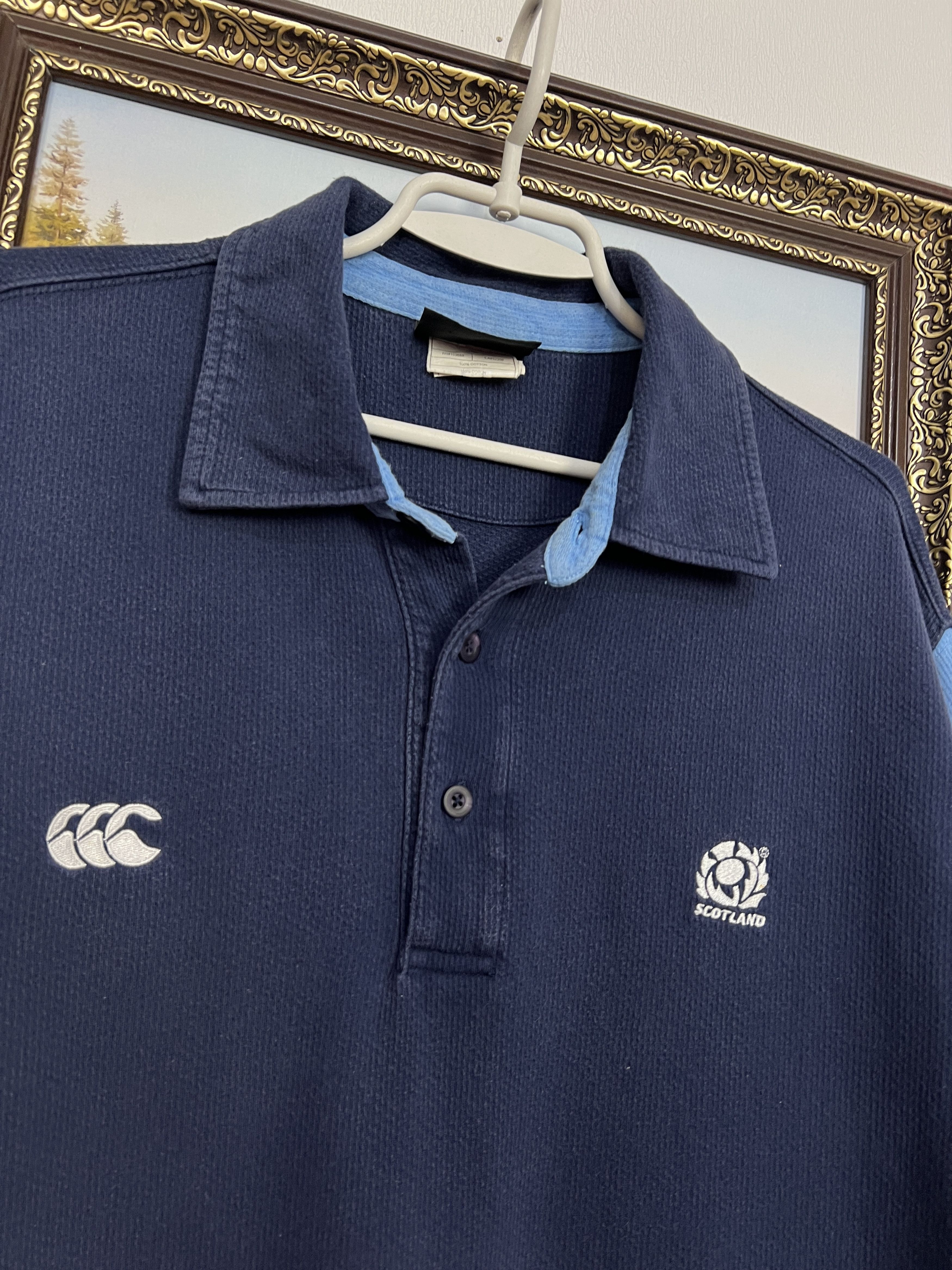 Vintage Canterbury Scotland Rugby Union Jersey Polo Trikot