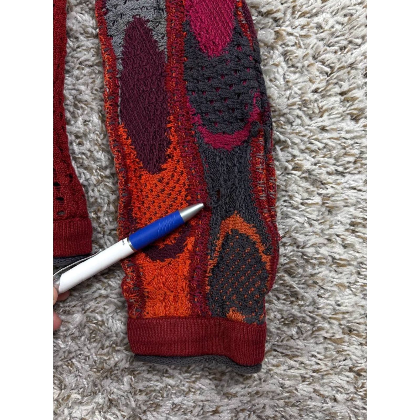 Coogi VINTAGE COOGI Sweater Full Zip Knit Women's Medium Red 3D RARE Size M / US 6-8 / IT 42-44 - 4 Thumbnail