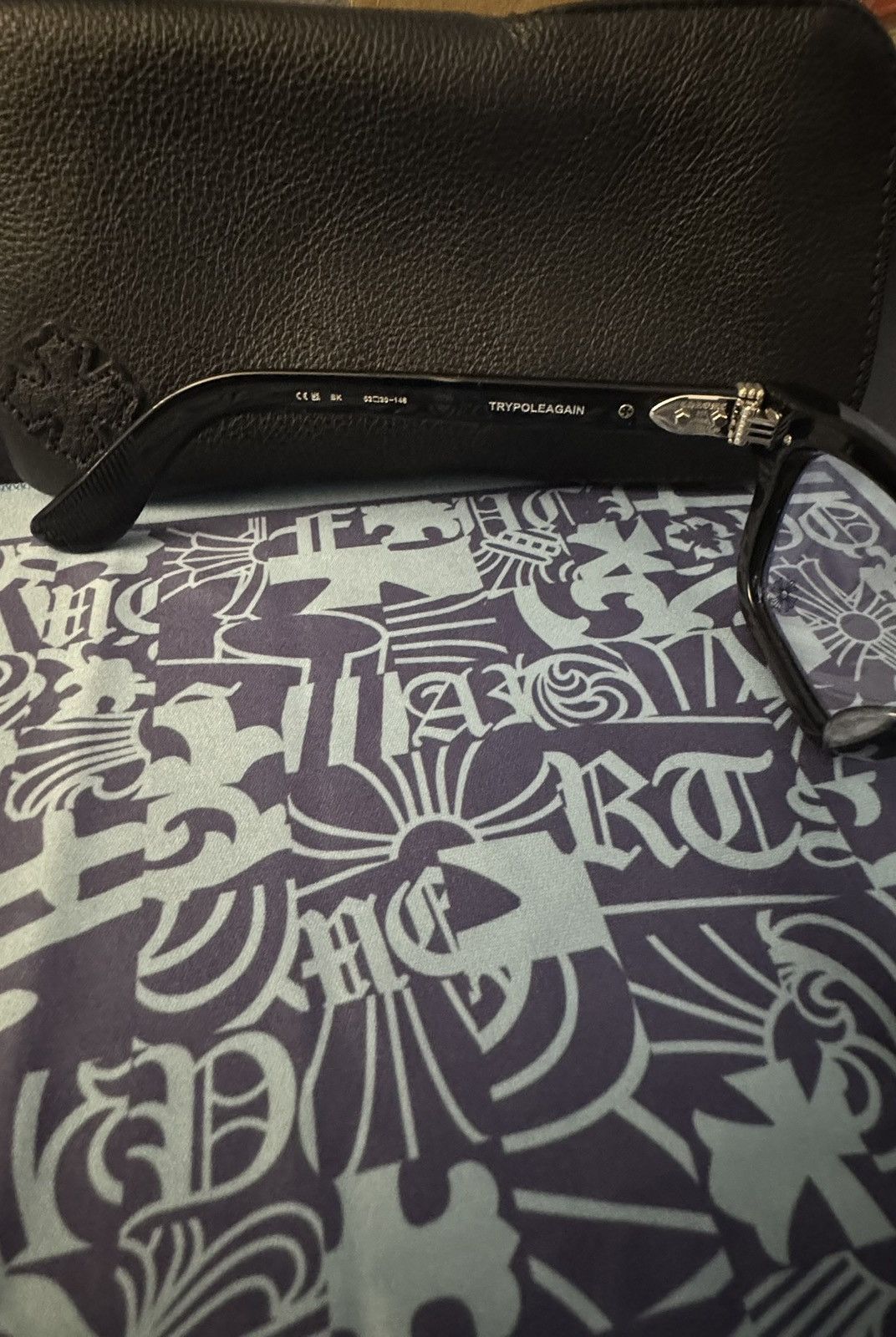 Chrome Hearts AUTHENTIC CHROME HEARTS GLASSES TRYPOLEAGAIN MODEL Size ONE SIZE - 6 Thumbnail