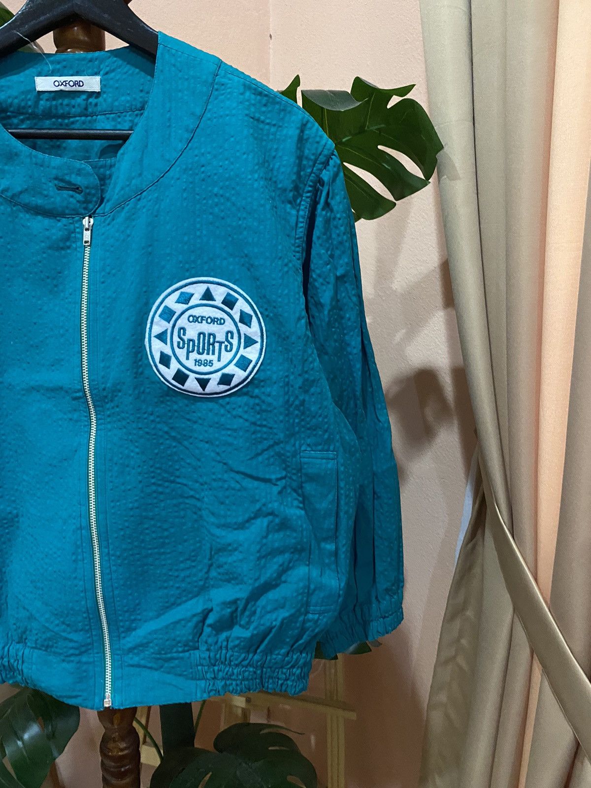 Other Oxford Sports 1985 Teal Cotton Jacket - Retro Sportswear Size US M / EU 48-50 / 2 - 6 Thumbnail