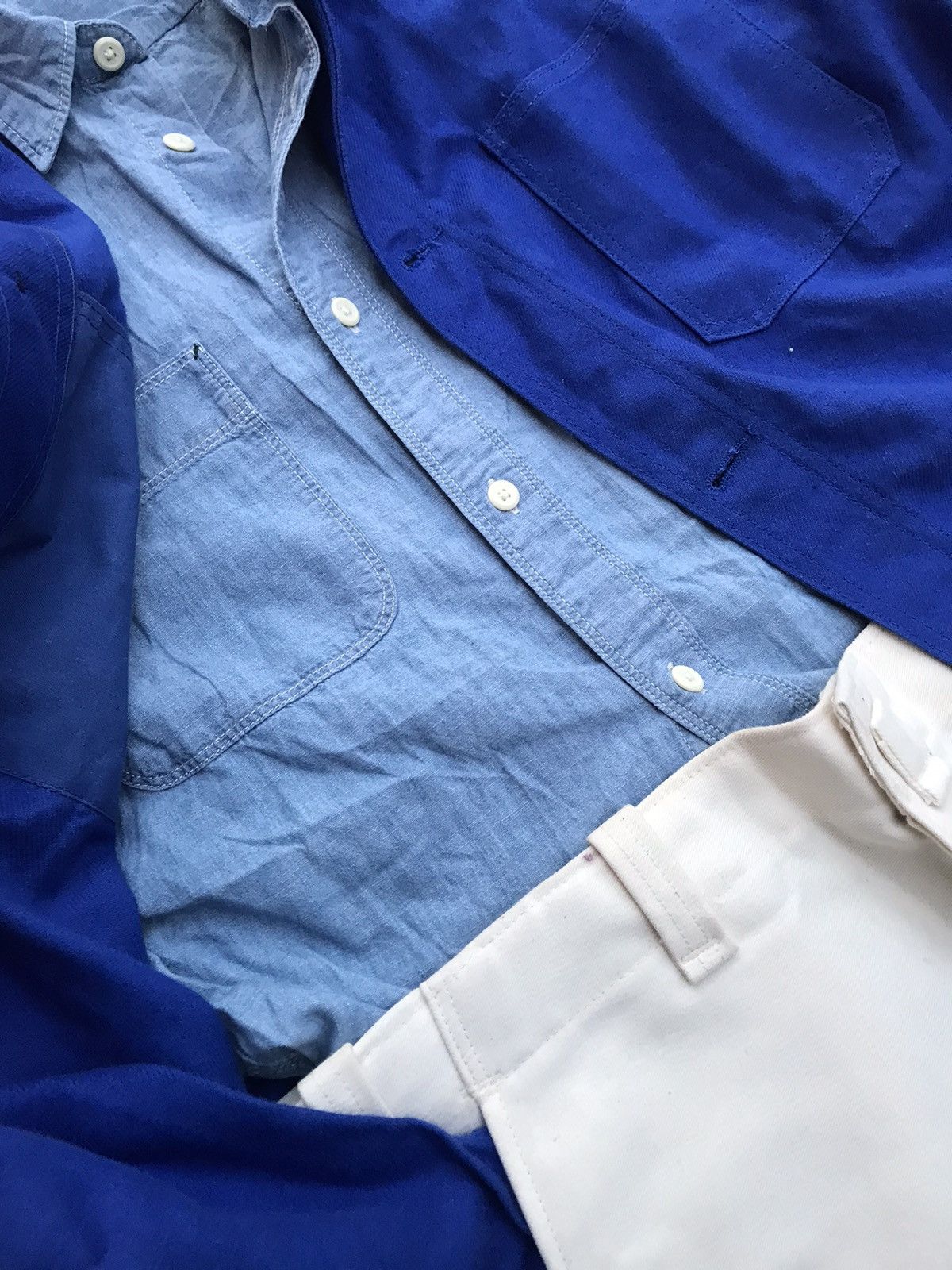 Other MADE IN FRANCE VINTAGE GENUINE FRENCH CHORE JACKET MID/HEAVY Size US M / EU 48-50 / 2 - 9 Thumbnail