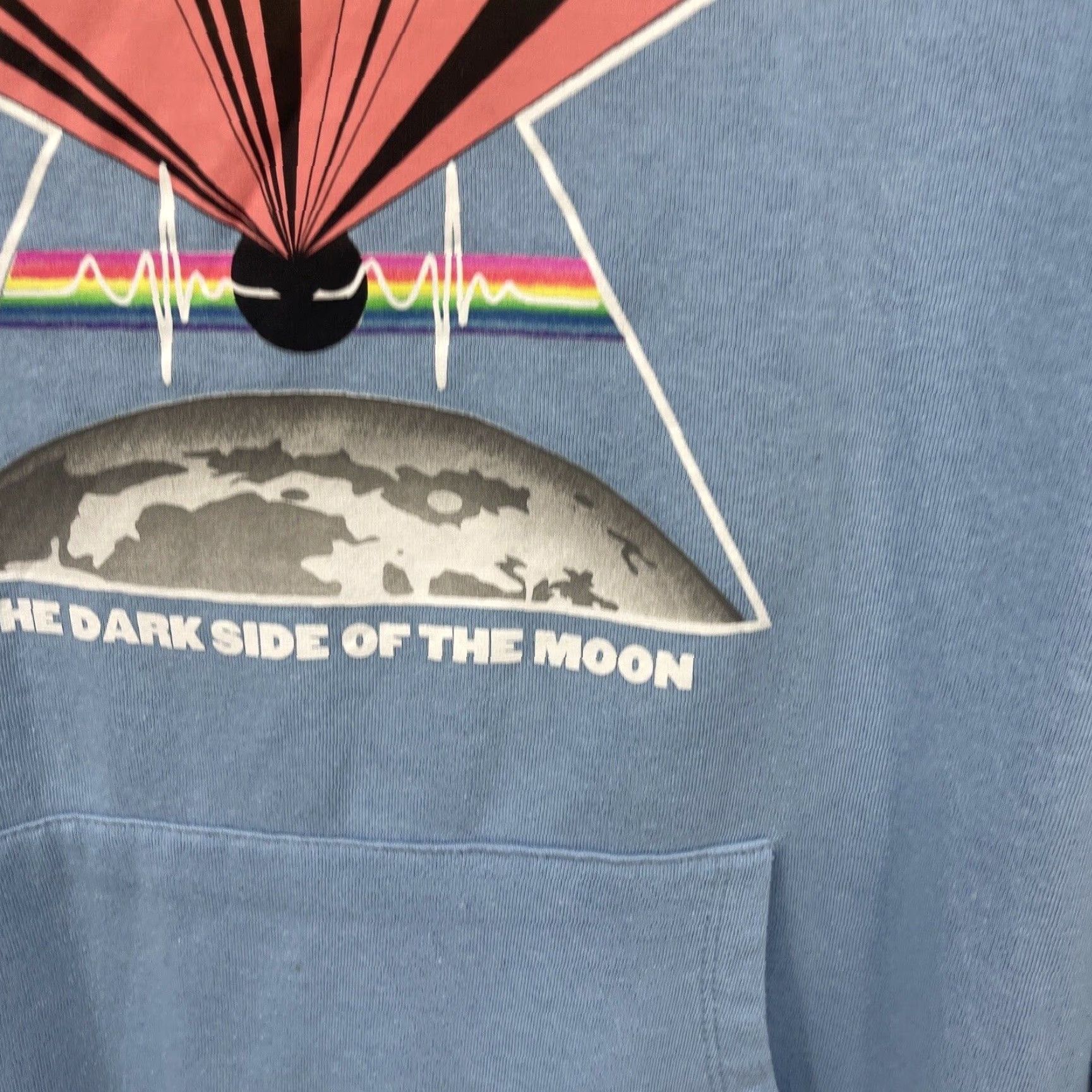 Vintage Pink Floyd The Dark Side Of The Moon Men’s Size XXL Blue Oversized Pullover Hoodie Mens Graphic Print 2XL Fashion Rock & Roll Regular Casual Size US XXL / EU 58 / 5 - 6 Thumbnail