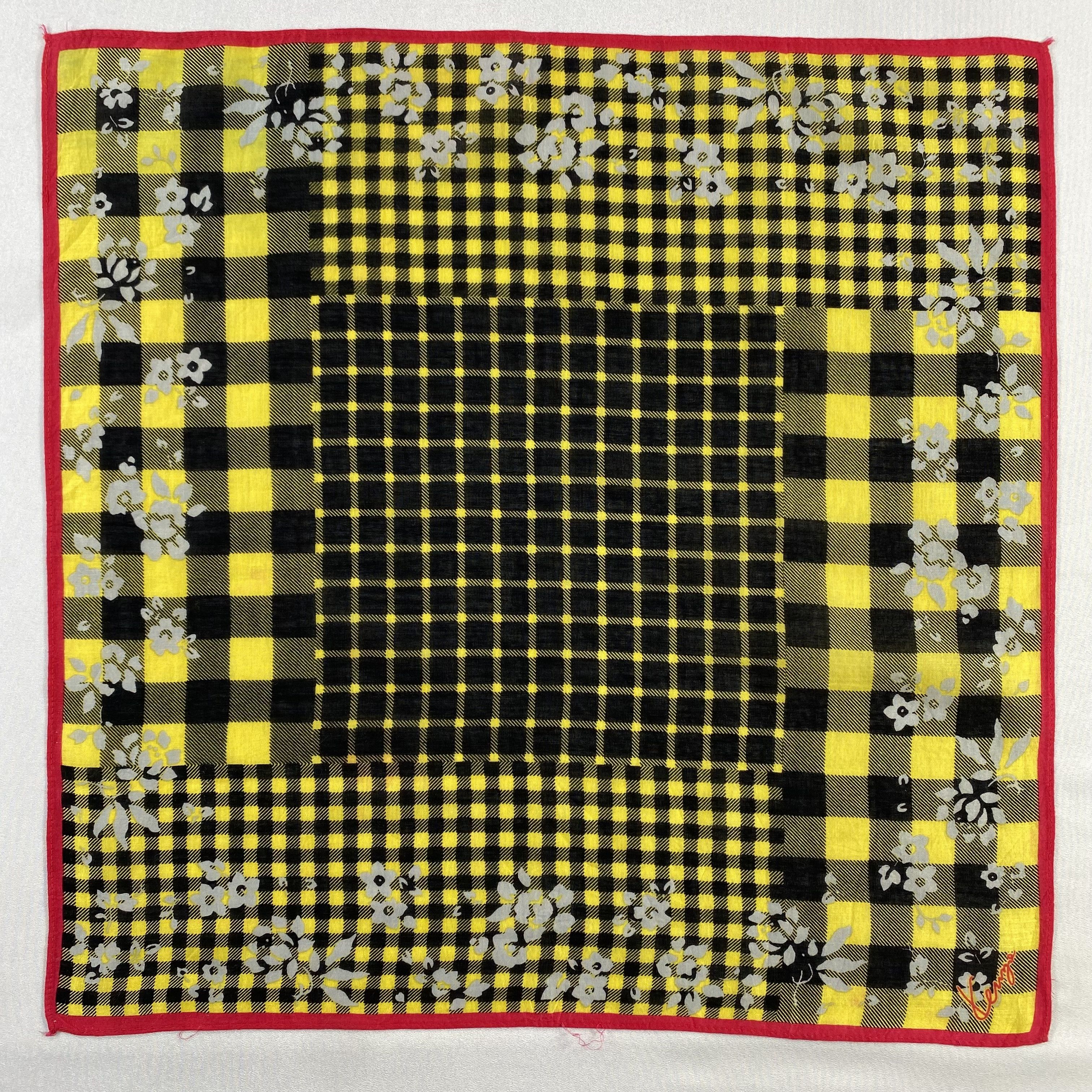 Kenzo × Vintage Kenzo Handkerchief / Neckerchief / Bandana-P1494 Size ONE SIZE - 1 Thumbnail