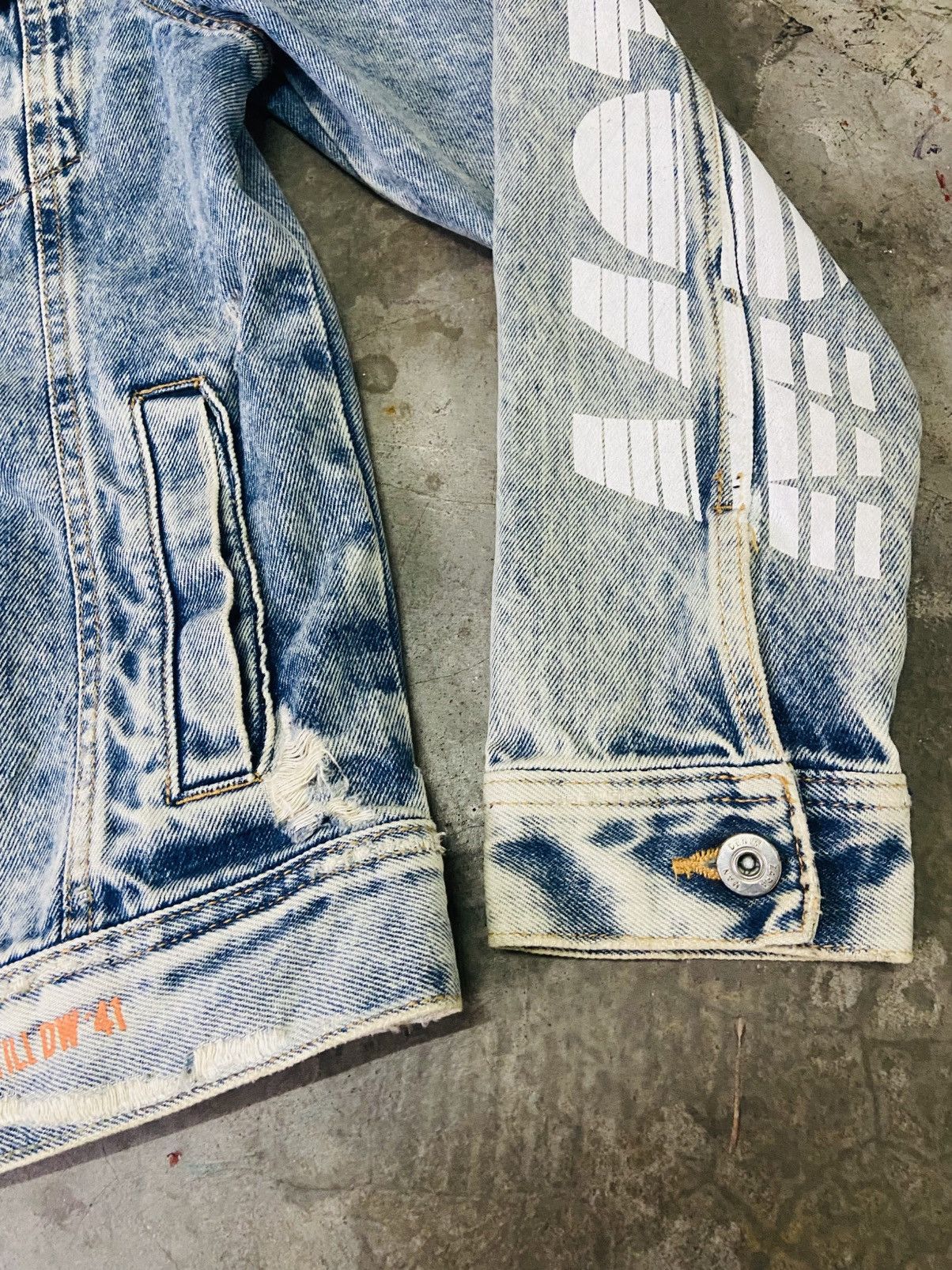 Zara Zara Motion Distressed Style Trucker Jacket Size US L / EU 52-54 / 3 - 5 Thumbnail