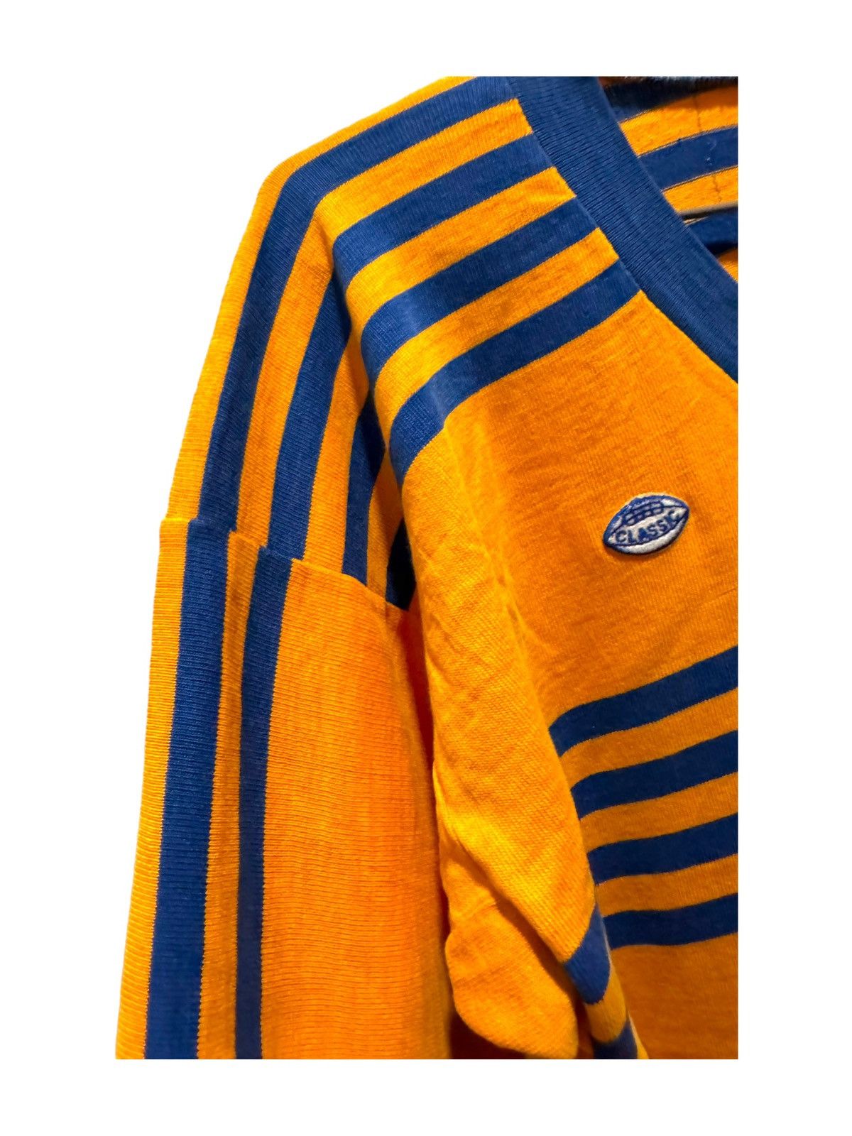 Vintage VINTAGE 70s 100 COTTON STRIPE GRIP LONGSLEEVE SHIRT Size US S / EU 44-46 / 1 - 4 Thumbnail
