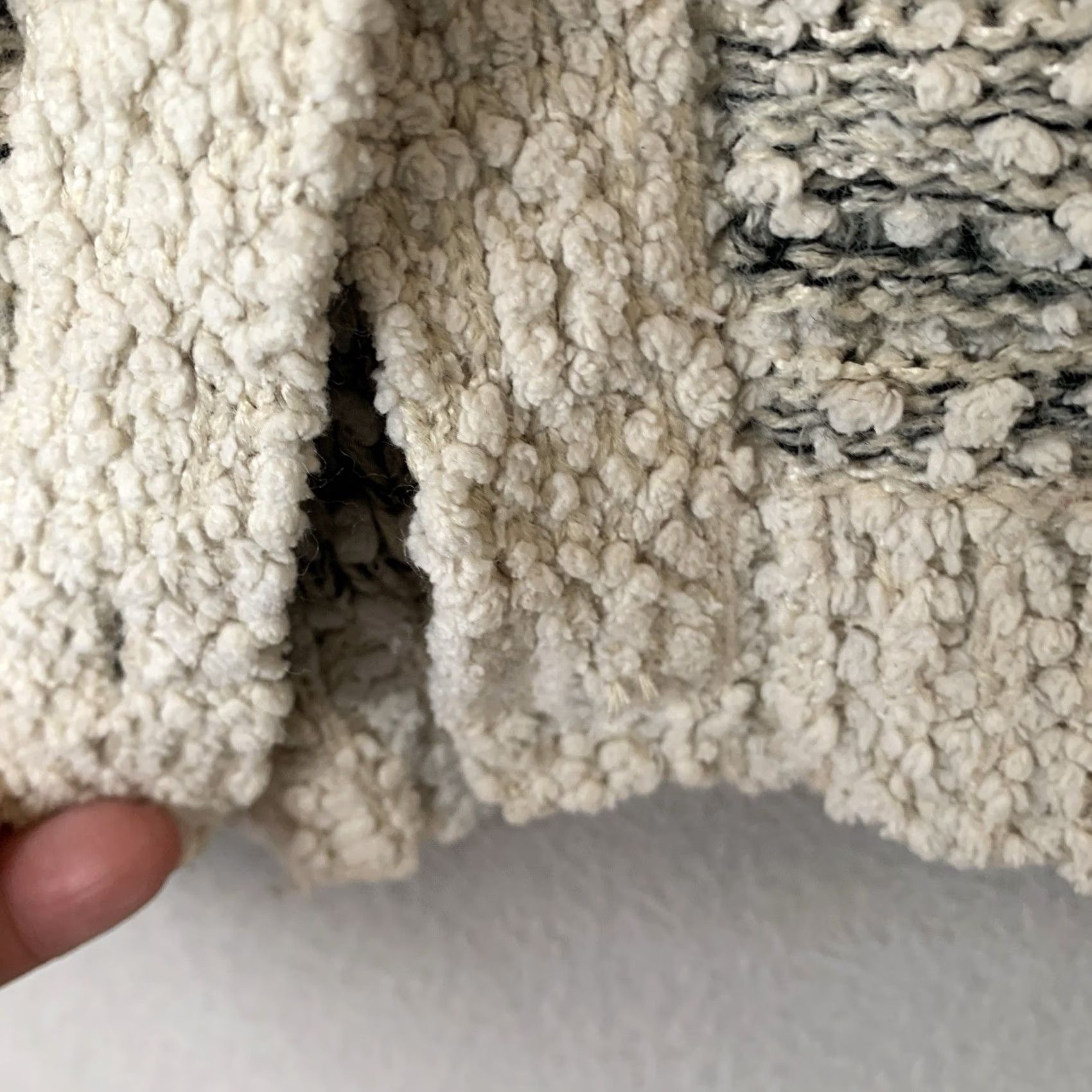 Anthropologie VINTAGE Ethereal By Paper Crane Sweater Woman L Open Knit Popcorn Button Up Boho Size L / US 10 / IT 46 - 5 Thumbnail