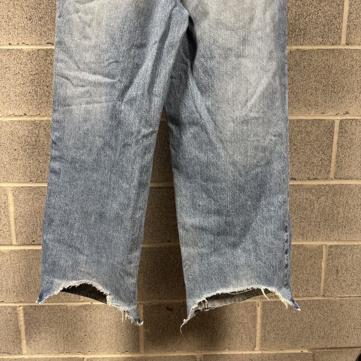 Vintage Y2K Bullhead Baggy Thrashed Distressed Jeans ERD Grunge Size US 31 - 8 Thumbnail
