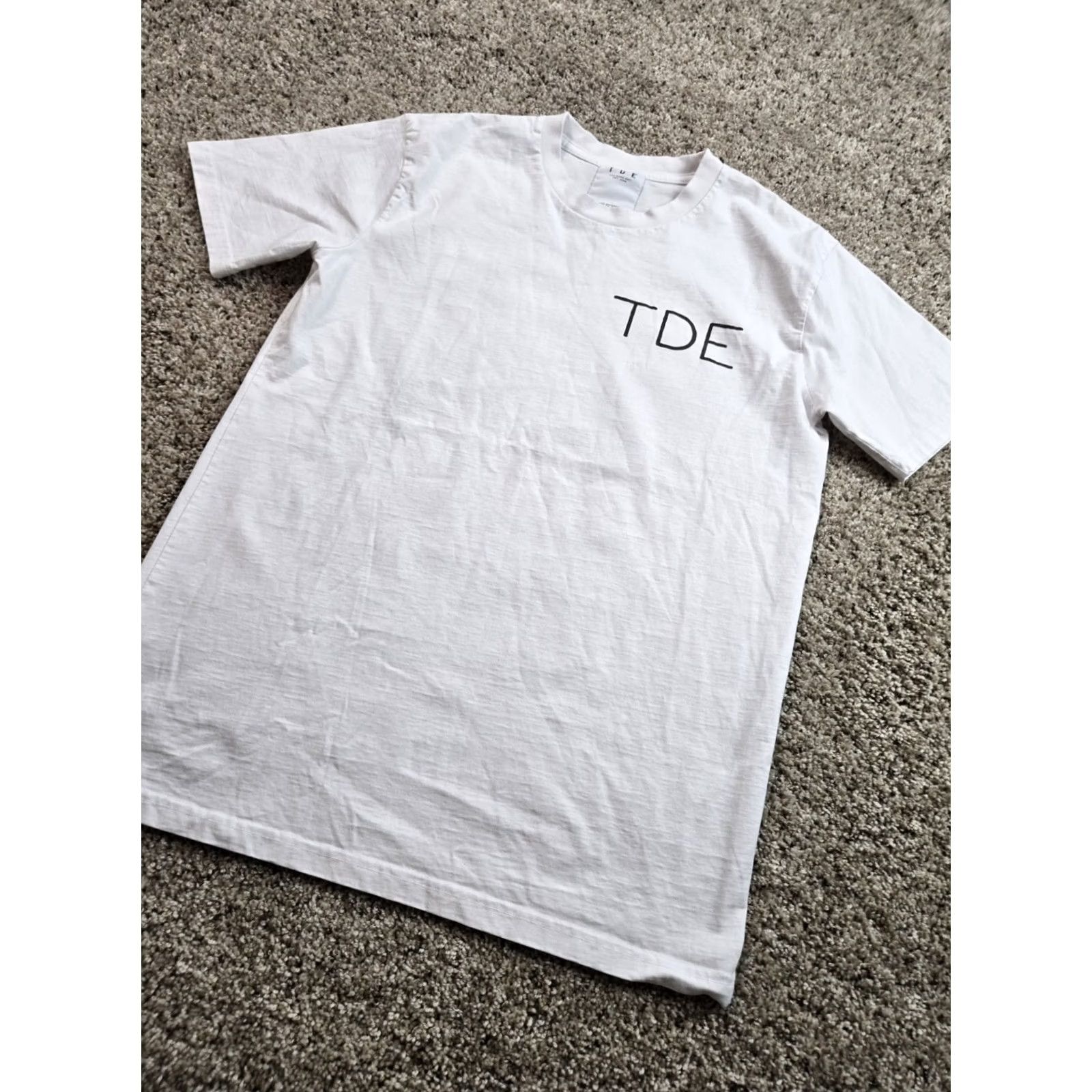 Vintage TDE Shirt Medium Mens White Don’t Worry Crew Neck Short Sleeve Logo Hip Hop Music T-Shirt Size US M / EU 48-50 / 2 - 3 Thumbnail