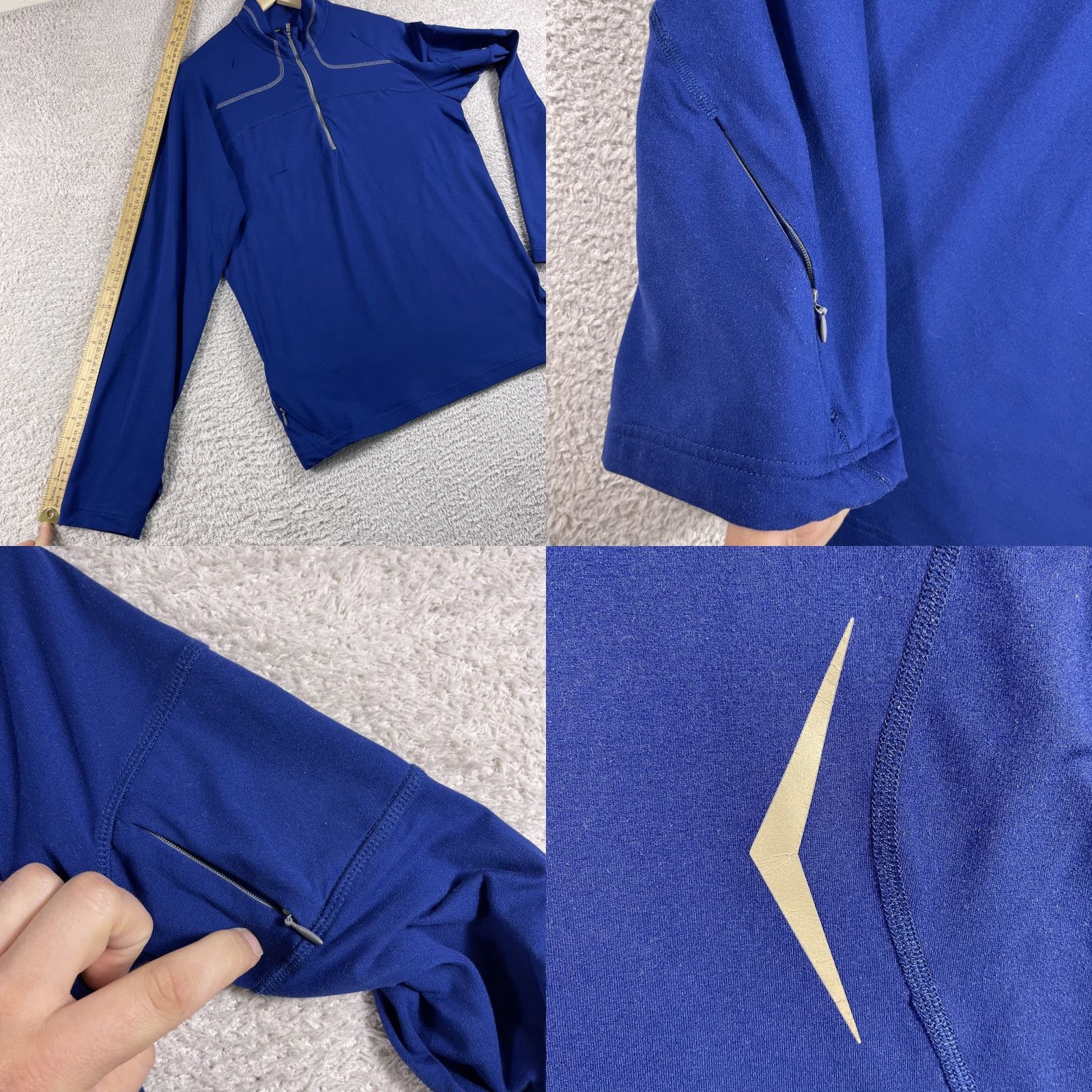 Mountain Hardwear Mountain Hardwear 1/4 Zip Pullover Mens Medium Blue Hiking Performance Stretch Shirt Size US M / EU 48-50 / 2 - 8 Thumbnail