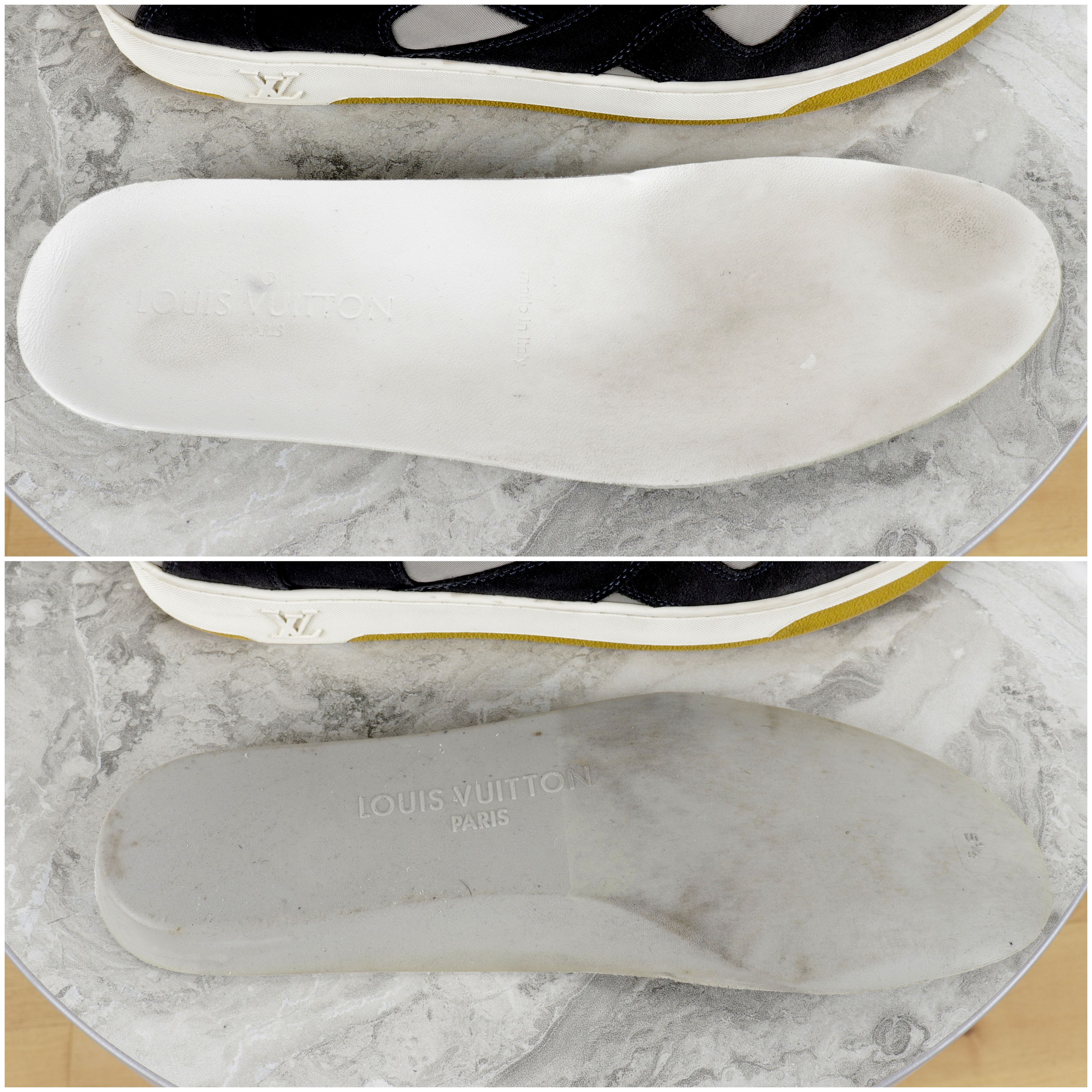 Louis Vuitton Louis Vuitton Suede Nylon Navy Blue High Top Sneakers Size US 7 / EU 40 - 16 Thumbnail