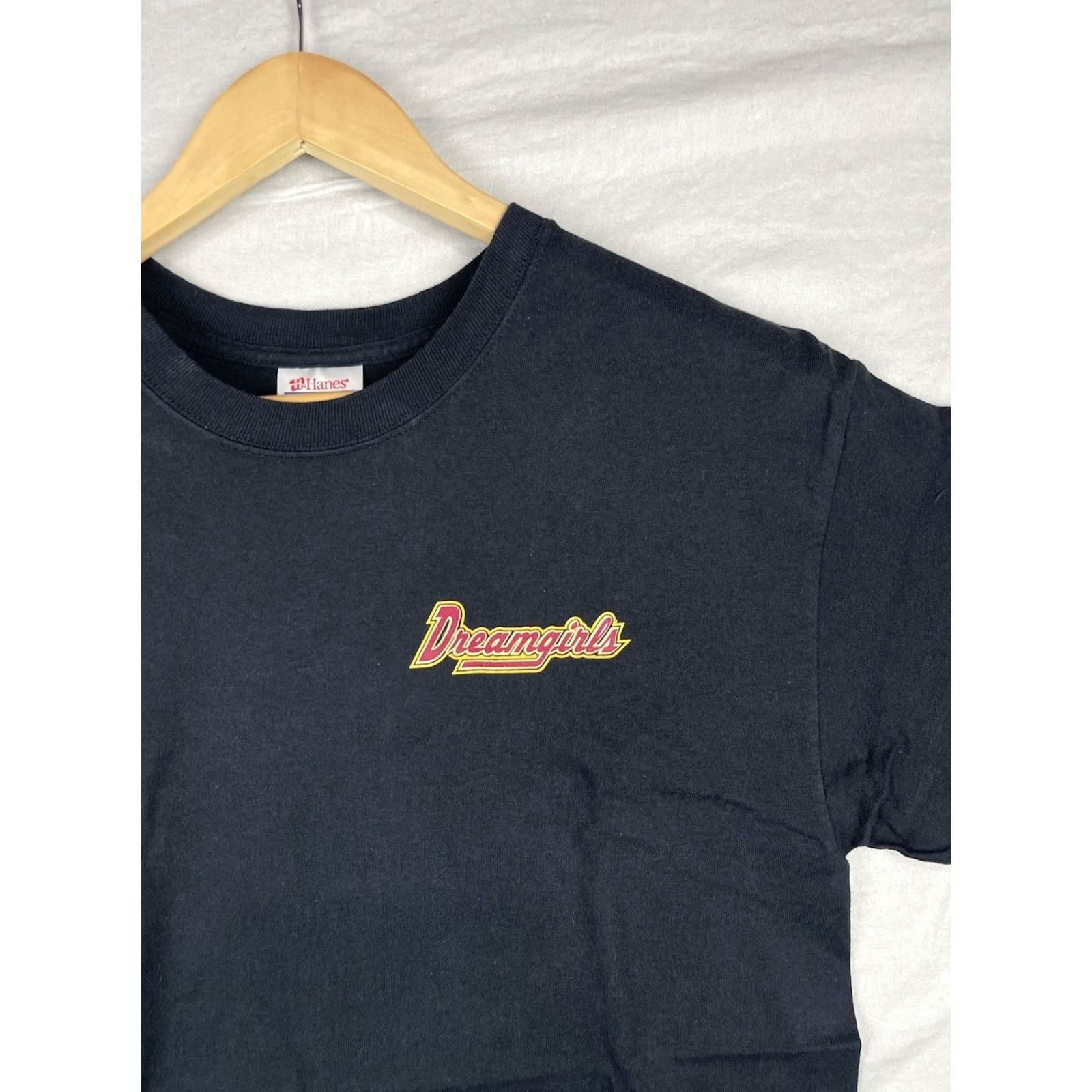 Hanes VINTAGE Hanes Dreamgirls Shirt Mens M Black Graphic Print 90s Biker Motorcycle Pinup Girl T-Shirt Size US M / EU 48-50 / 2 - 2 Thumbnail