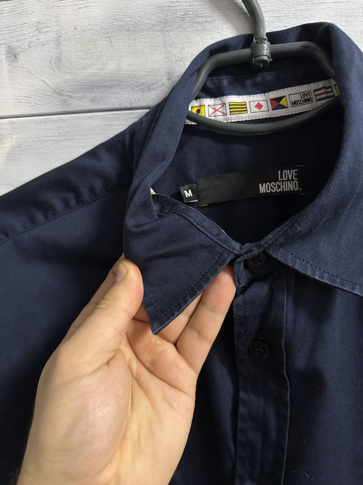 Moschino Rare Shirt Love Moschino Anchor Logo Luxury Size US M / EU 48-50 / 2 - 9 Thumbnail