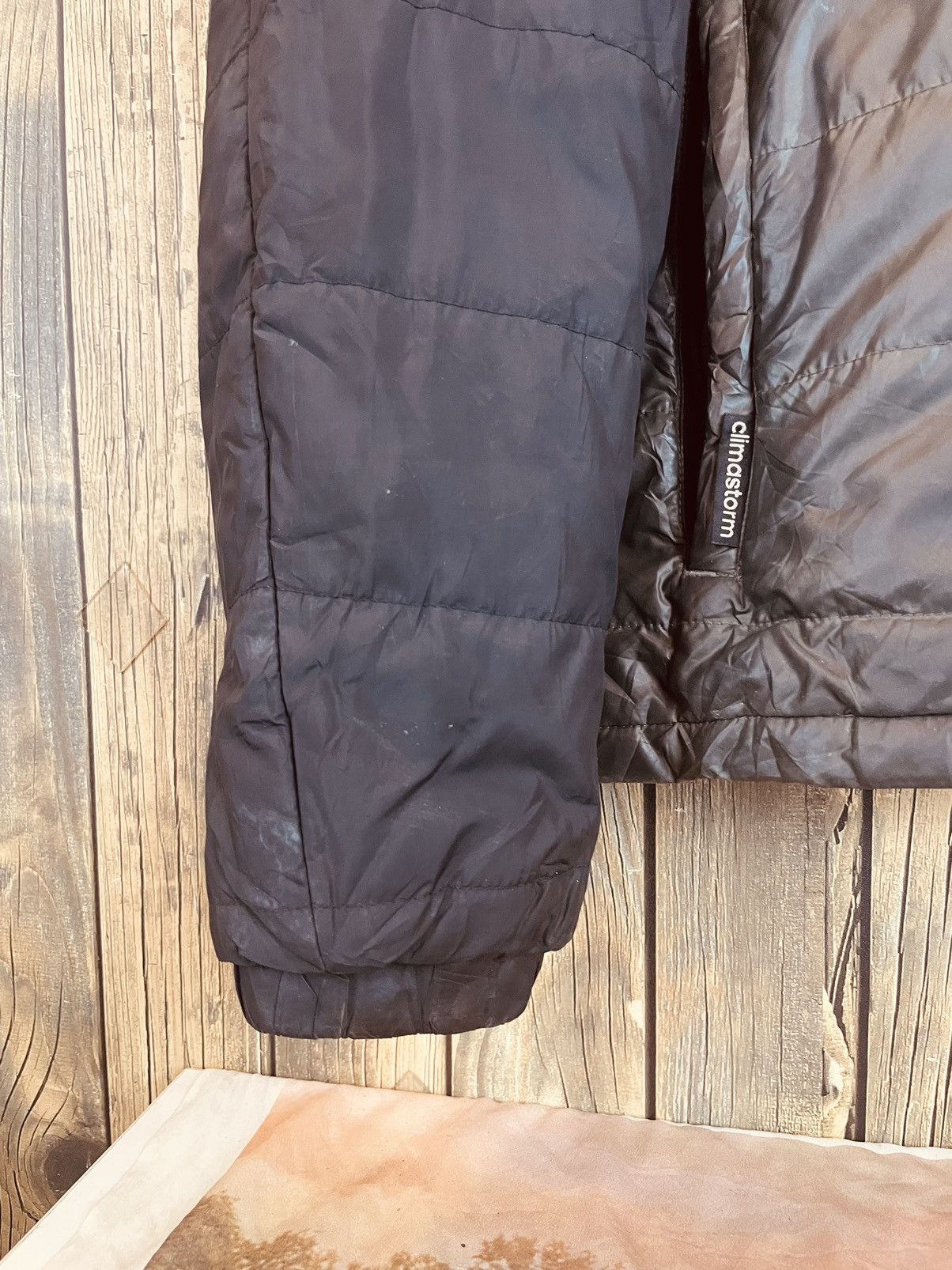 Adidas × Vintage Vintage Adidas Light Puffer Jacket Size US L / EU 52-54 / 3 - 3 Thumbnail