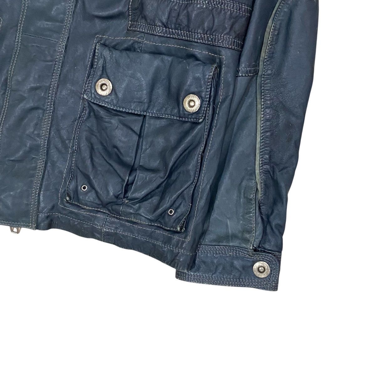 Genuine Leather × Vintage VTG SIOSI PER CARLOS IBAEZ GENUINE LEATHER JACKET Size US S / EU 44-46 / 1 - 4 Thumbnail