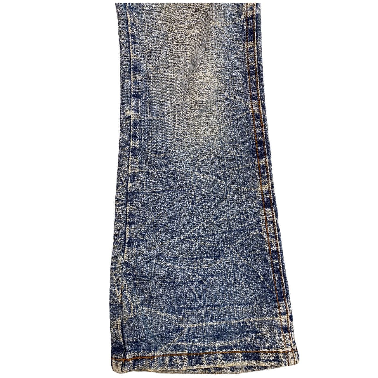 Japanese Brand Vintage Japanese Brand Distress Honeycomb Style Jeans Size US 33 - 8 Thumbnail