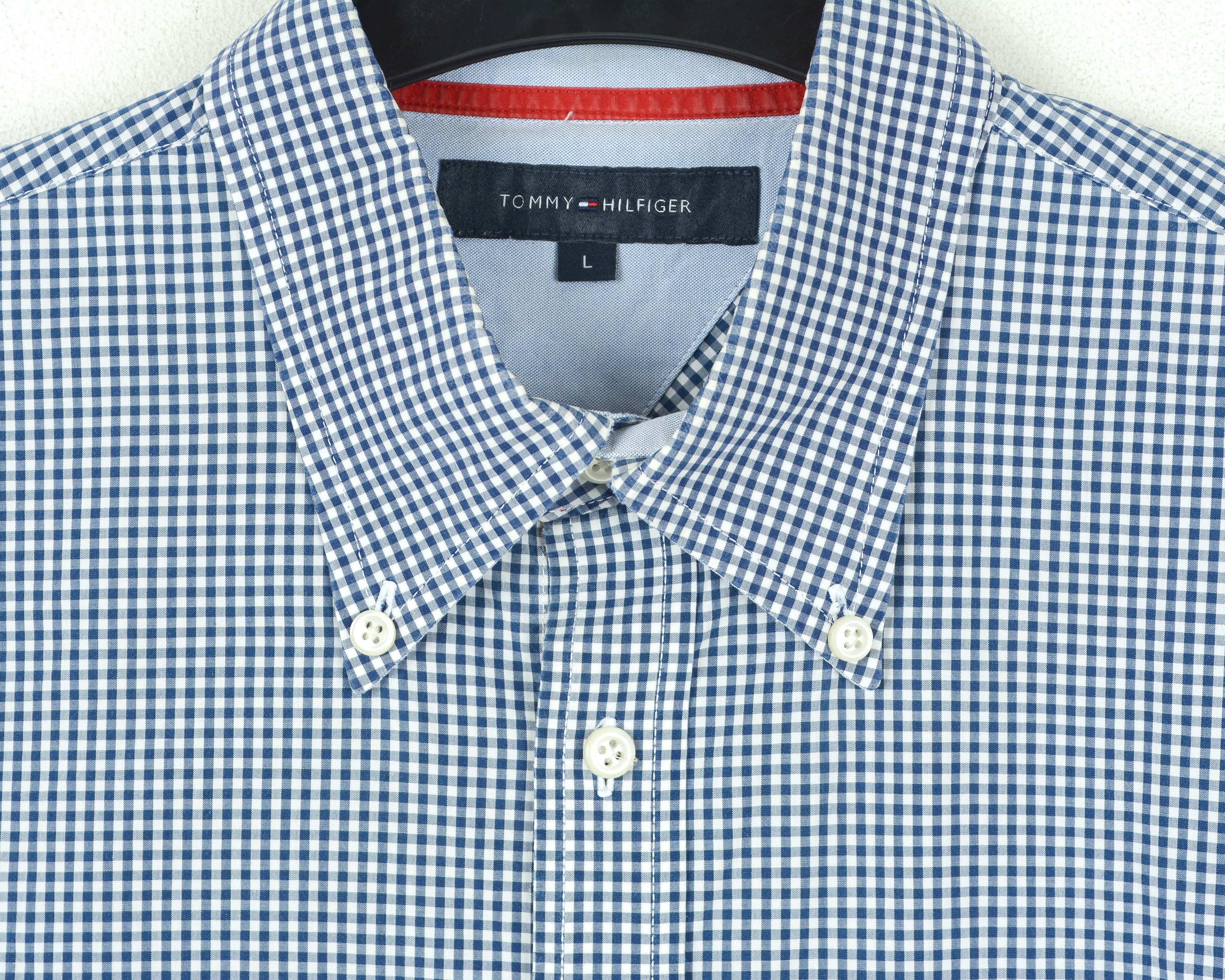 Tommy Hilfiger Button Up Shirt Check Plaid Formal Long Sleeved Casual Top Size US L / EU 52-54 / 3 - 3 Thumbnail