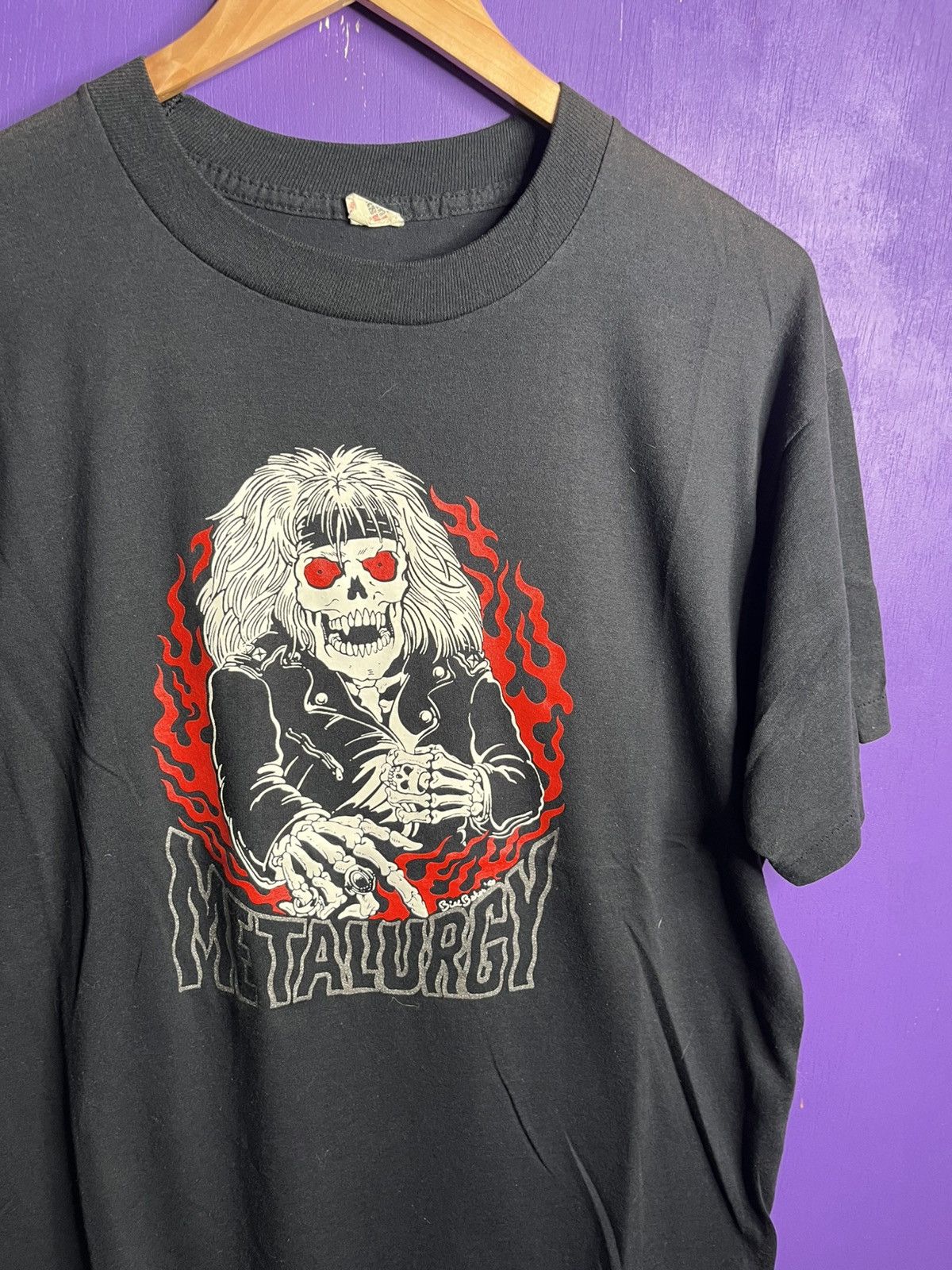 Band Tees × Vintage Vintage 80s Metalurgy live evil concert t-shirt Size US L / EU 52-54 / 3 - 3 Thumbnail