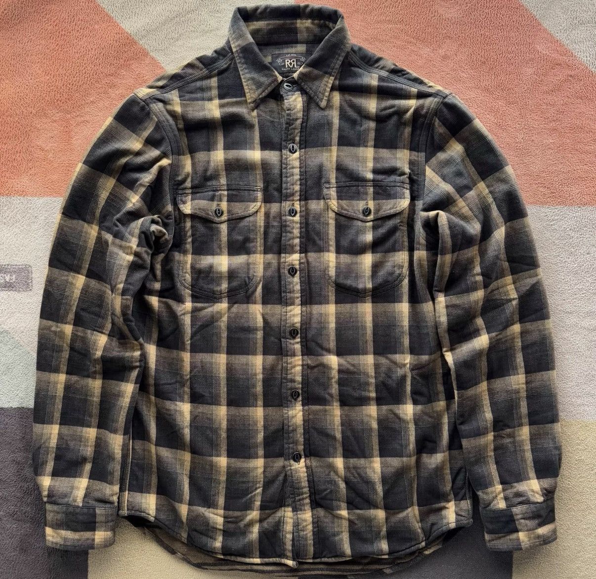 RRL Ralph Lauren Ralph Lauren Double RL RRL Double Layer Plaid Shirt K22 Size US M / EU 48-50 / 2 - 1 Thumbnail