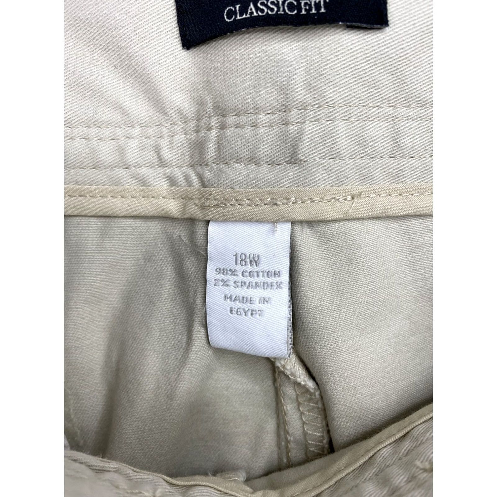 Charter Club Charter Club Capri Pants 18W Beige Classic Fit Cropped NWT Stretch Size 40" / US 18 - 6 Thumbnail