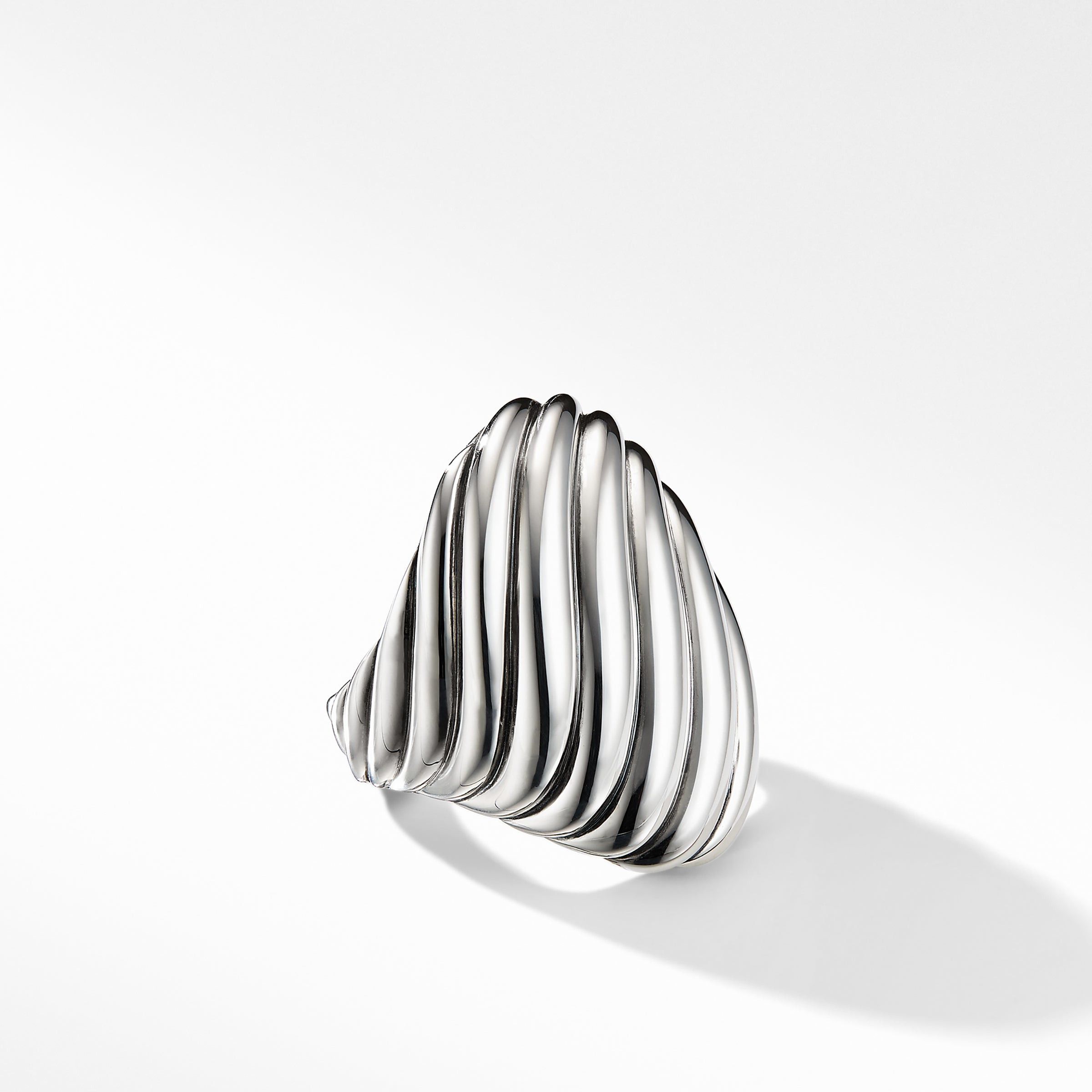 David Yurman o1w1db10325 Sculpted Cable Ring in Sterling Silver Size ONE SIZE - 2 Thumbnail